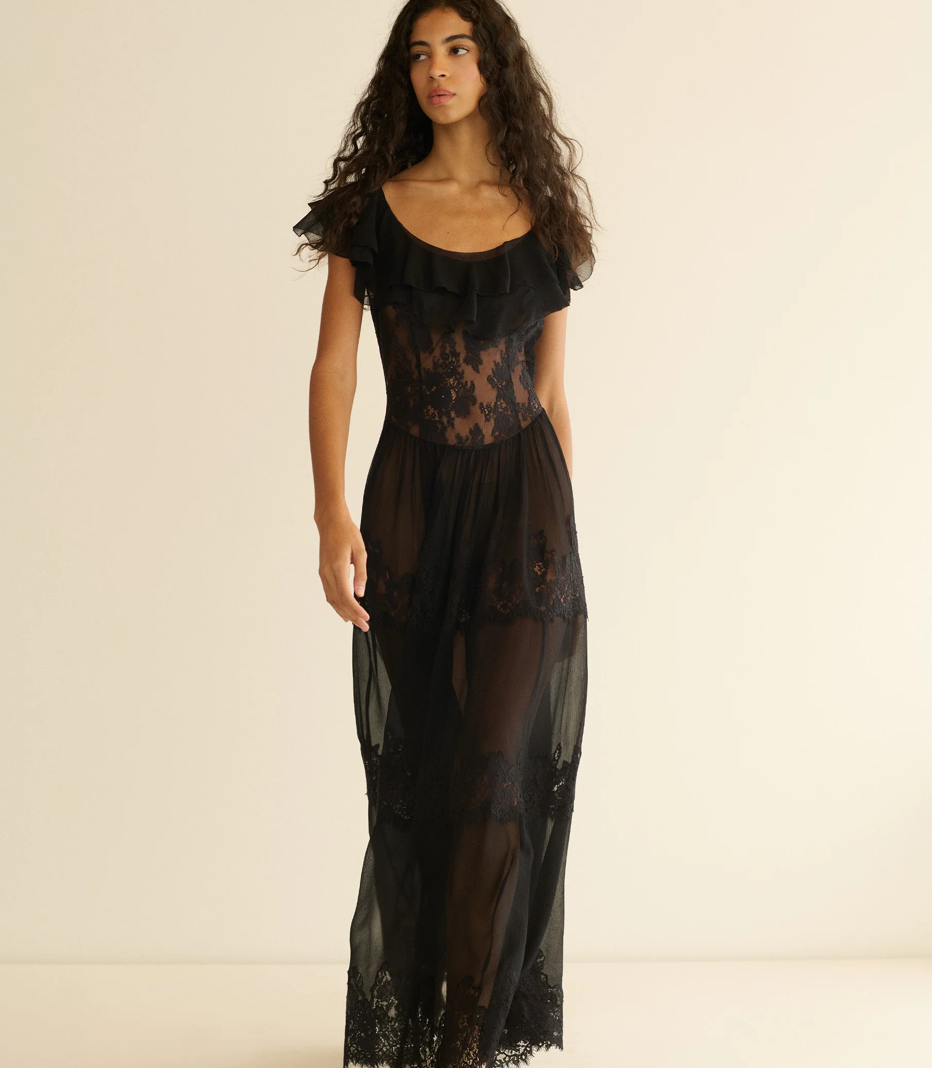 JOYELLE DRESS -- BLACK - Image 2