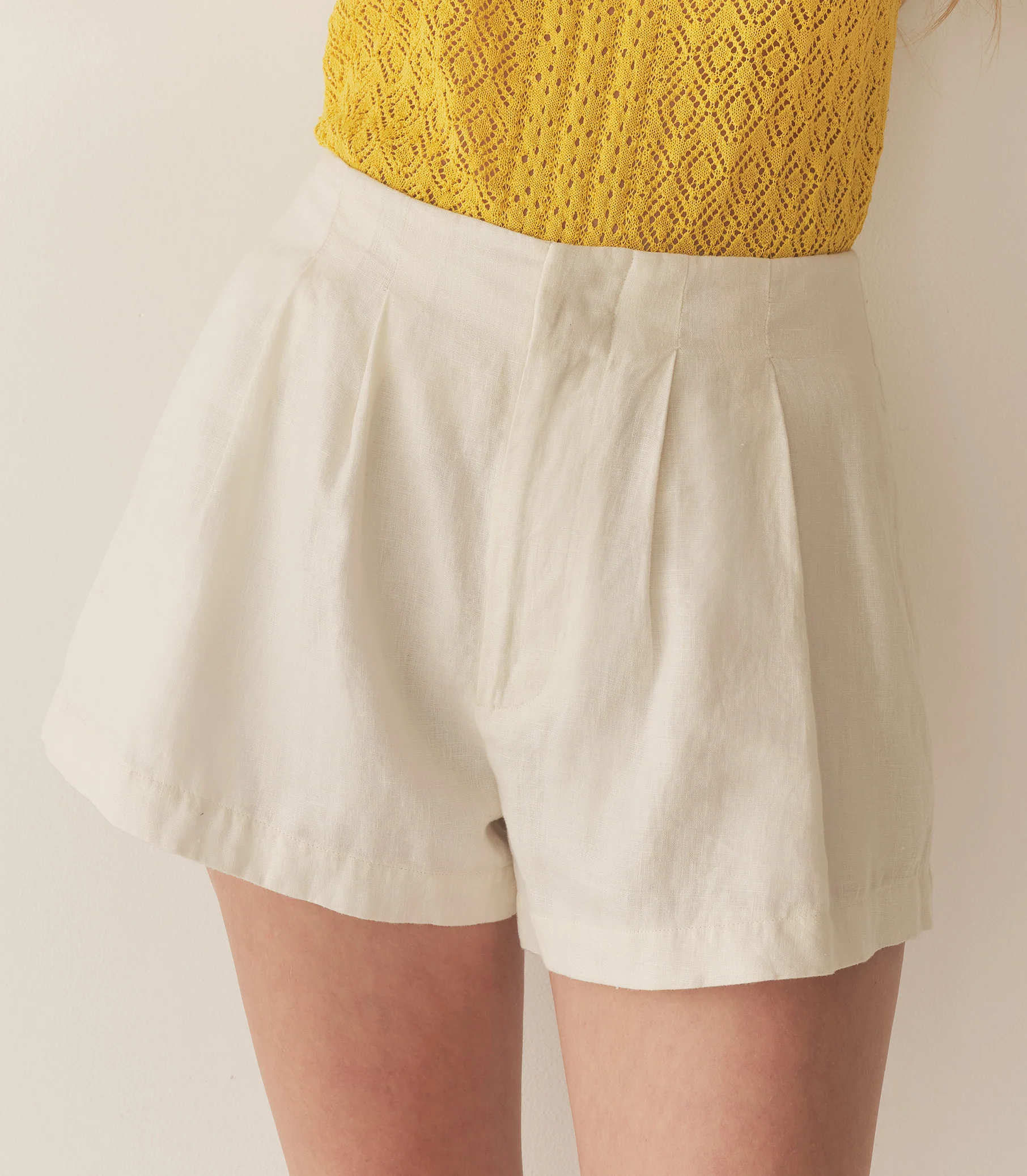 LARUE LINEN SHORT -- SALT - Image 6