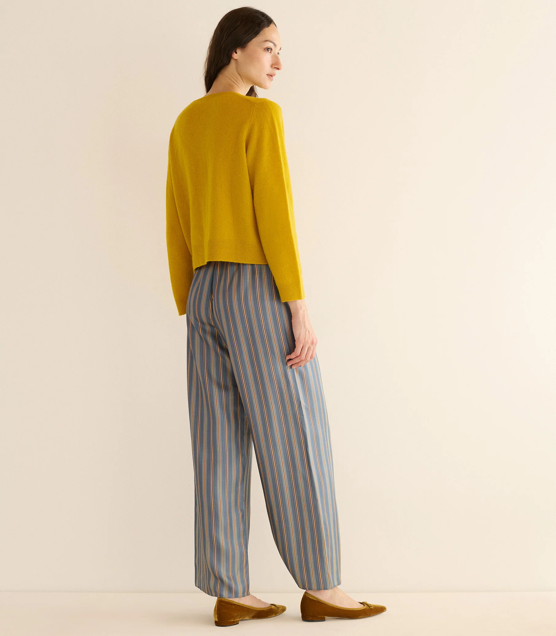 FREYA CASHMERE CARDIGAN -- CITRINE - Image 6