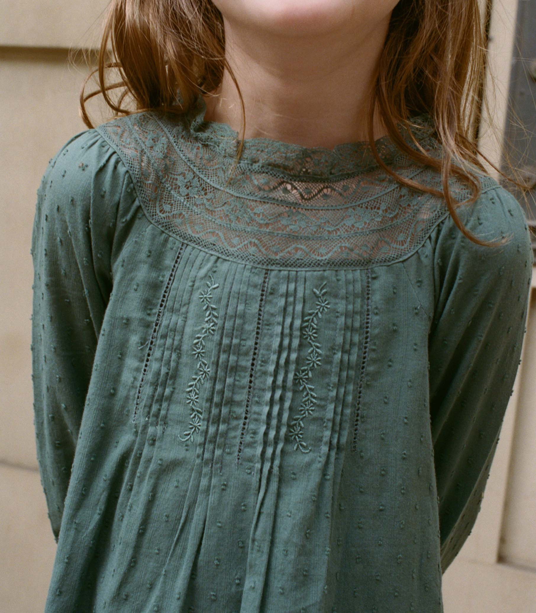 LILIA DRESS -- DUSTY PINE - Image 2
