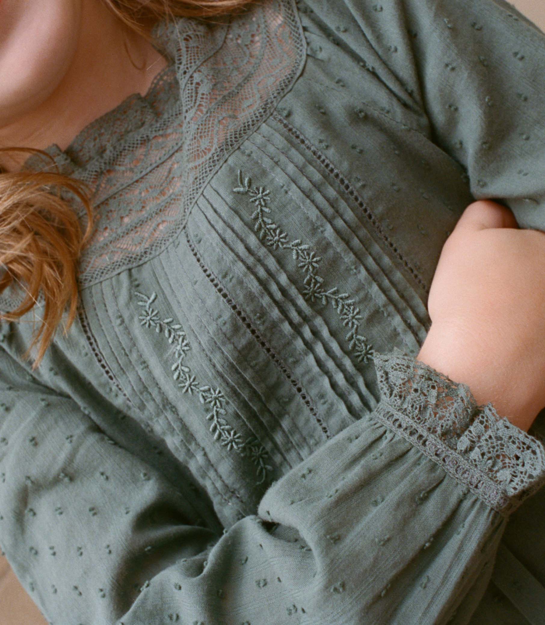 LILIA DRESS -- DUSTY PINE - Image 3