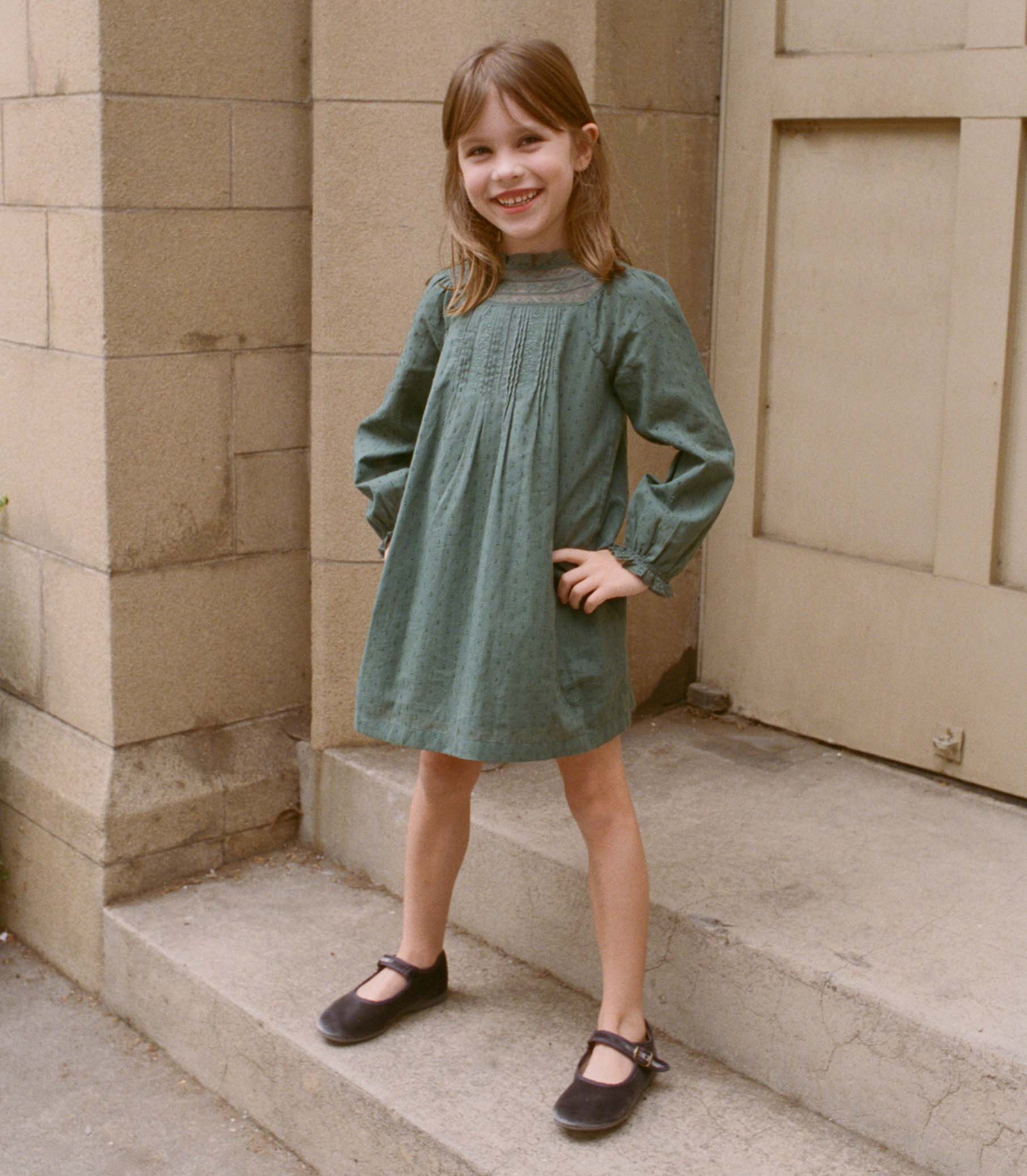 LILIA DRESS -- DUSTY PINE - Image 4