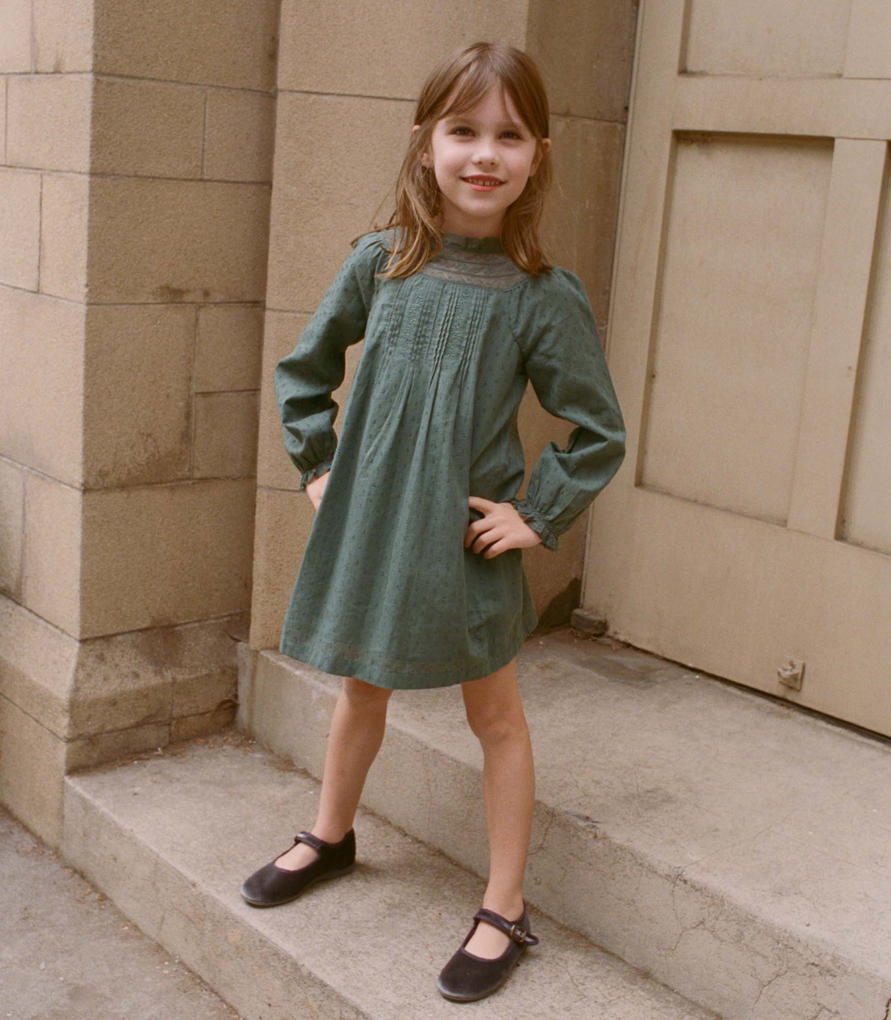 LILIA DRESS -- DUSTY PINE - Image 5
