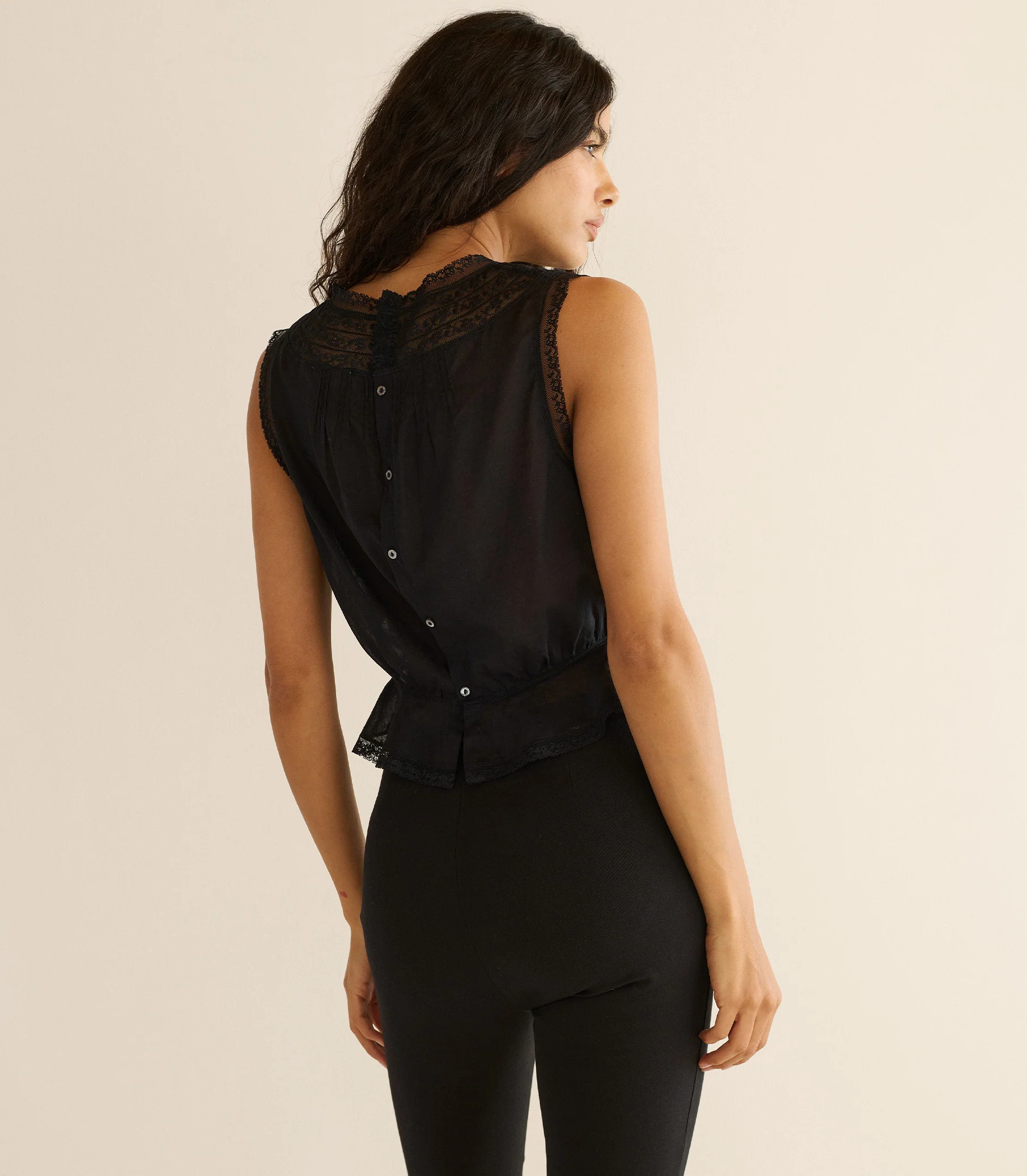 LILIBET TOP -- BLACK - Image 3