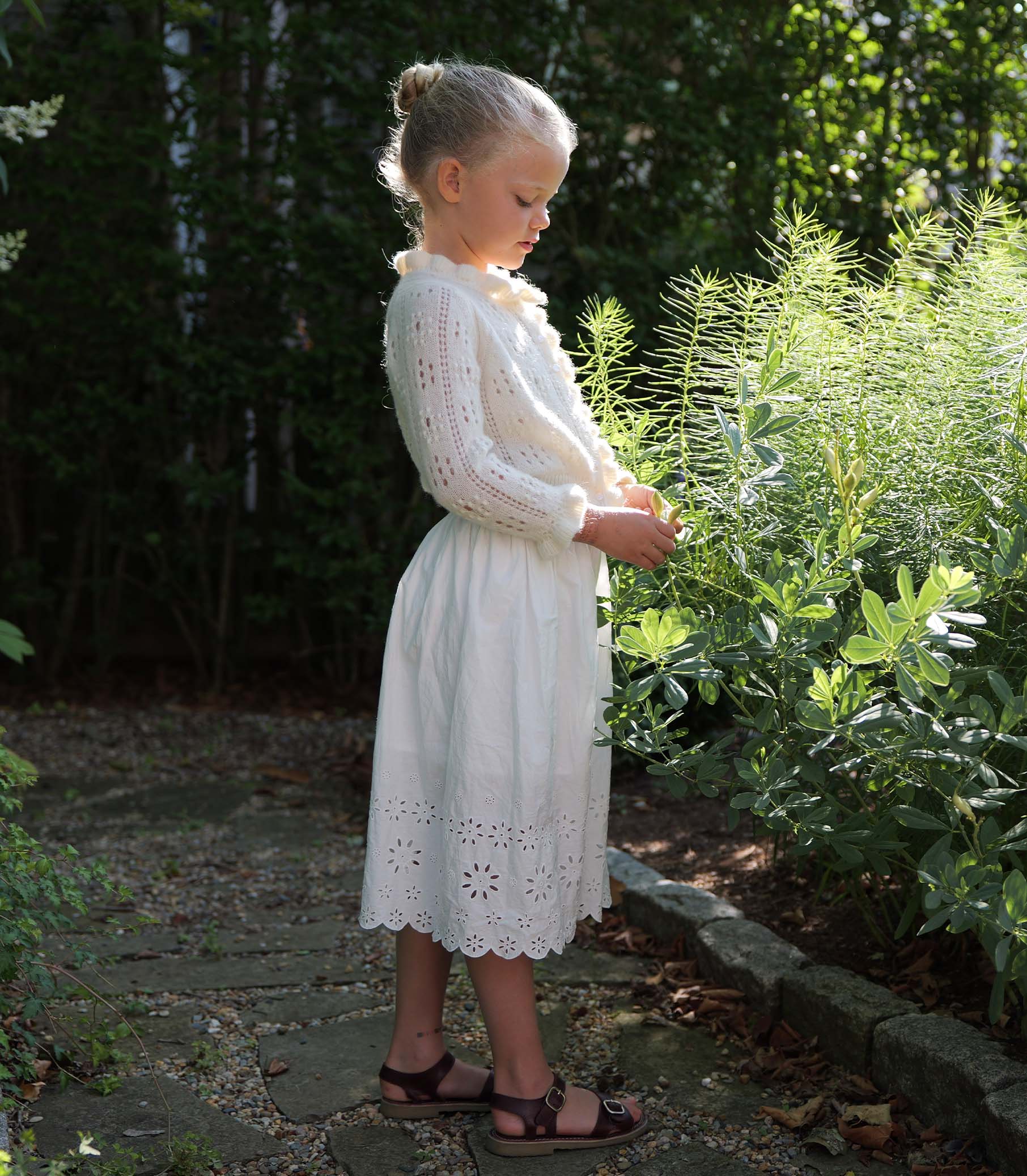 LITTLE CLAUDIE CARDIGAN -- IVORY - Image 2