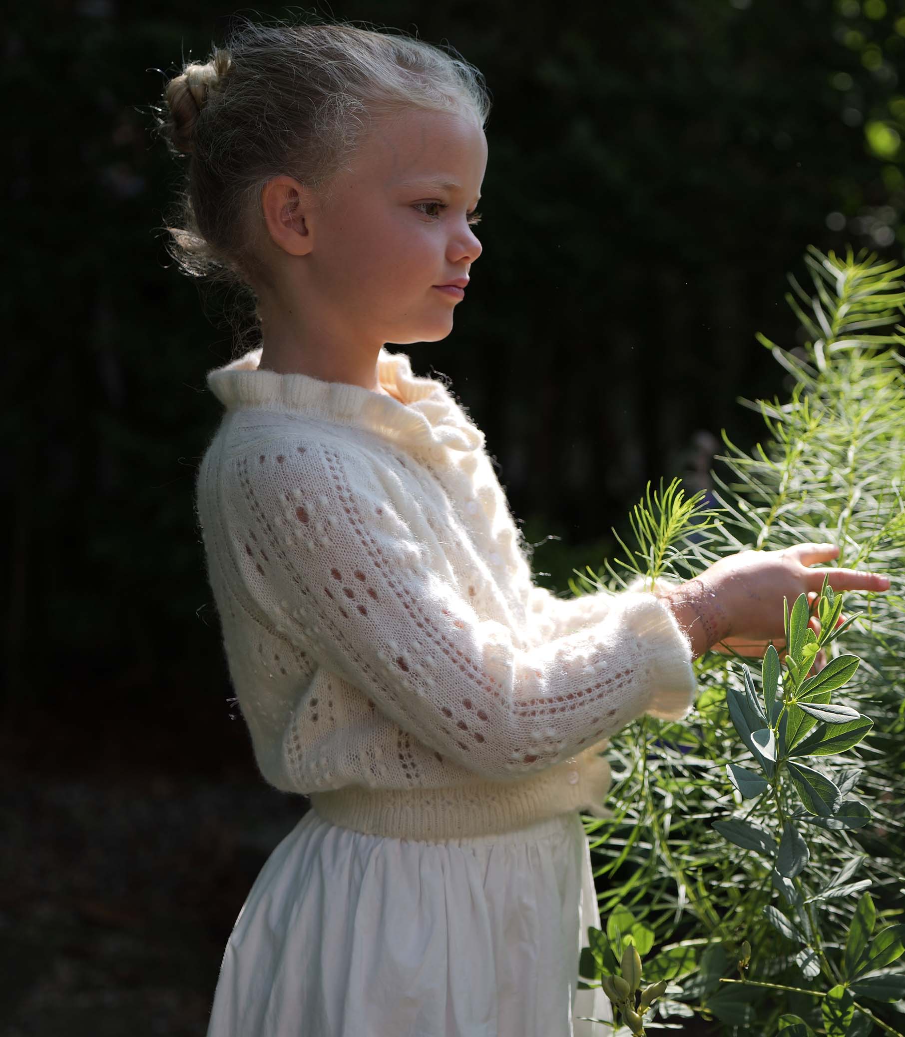 LITTLE CLAUDIE CARDIGAN -- IVORY - Image 3