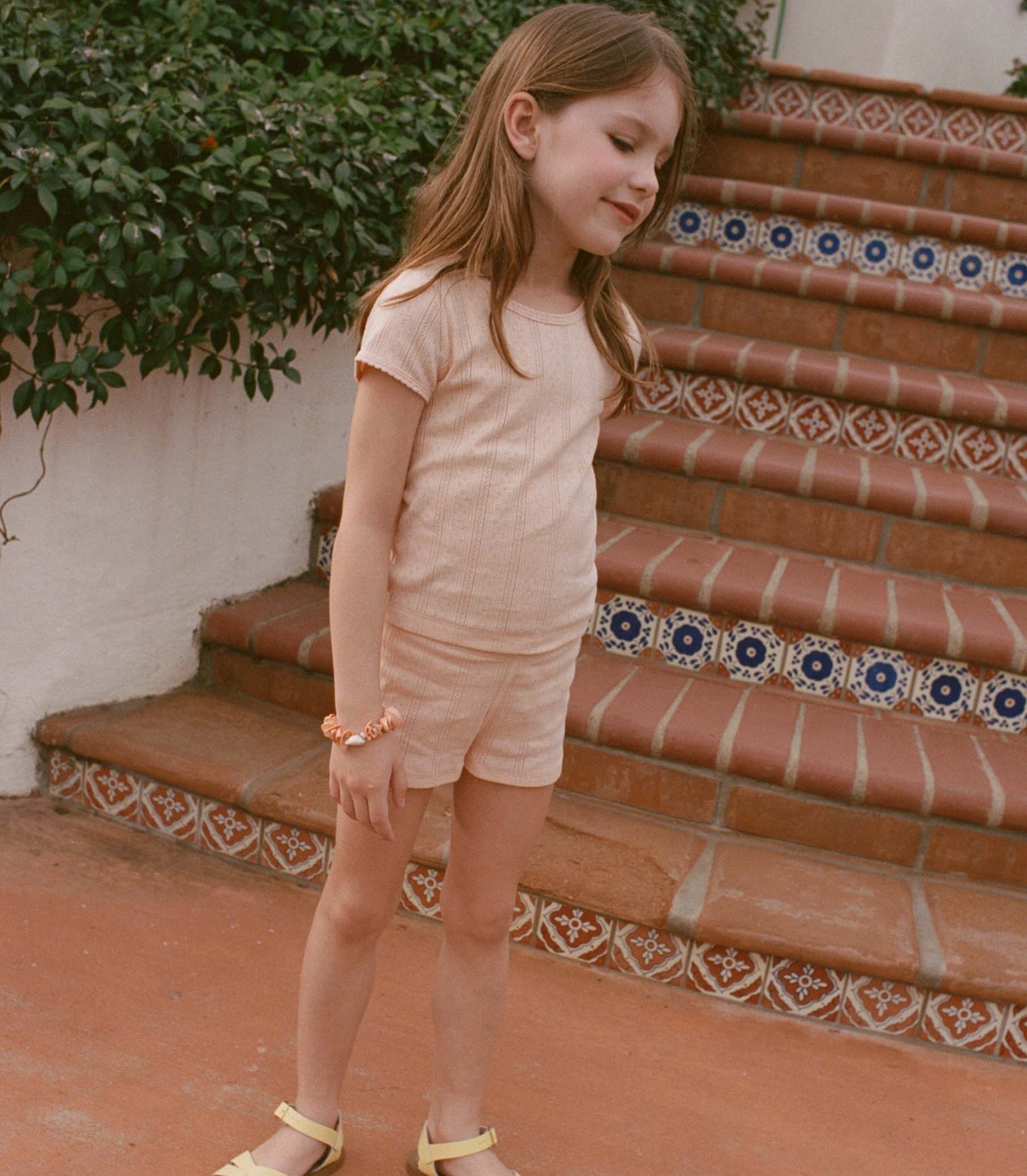 LITTLE VIVI TEE -- PEACH SORBET - Image 2