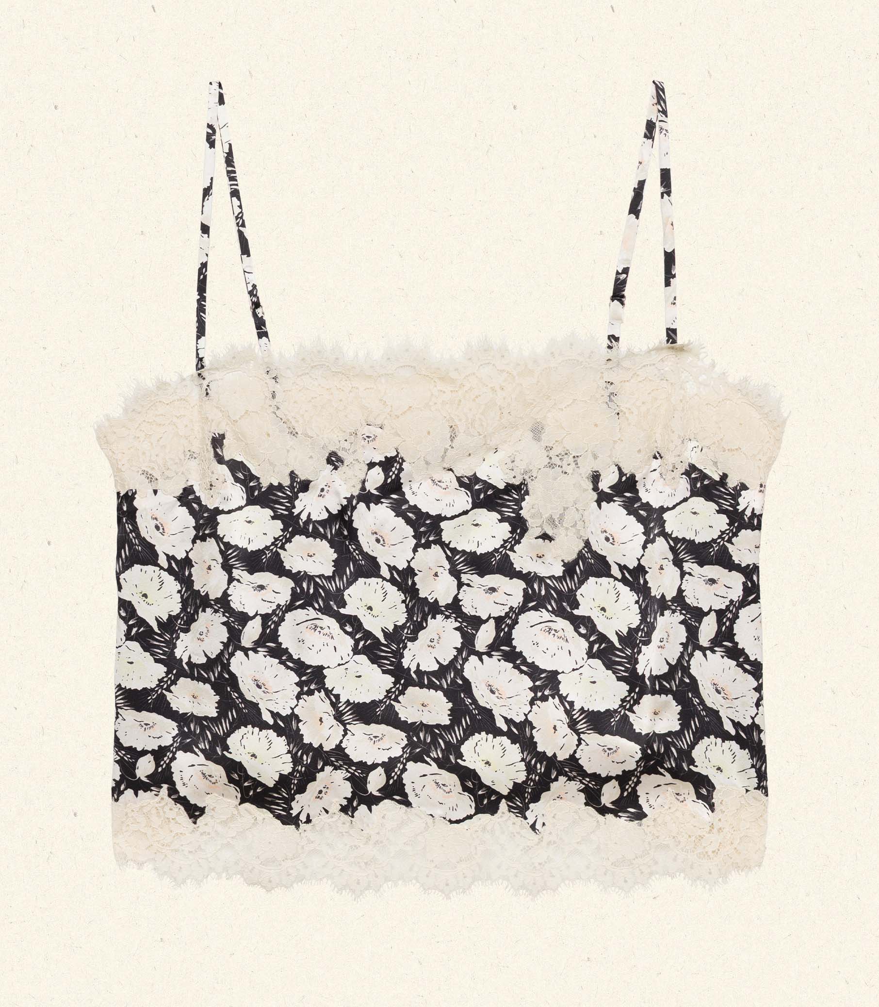 LOURE TOP -- NOIR FLEURS D'ANEMONE - Image 5