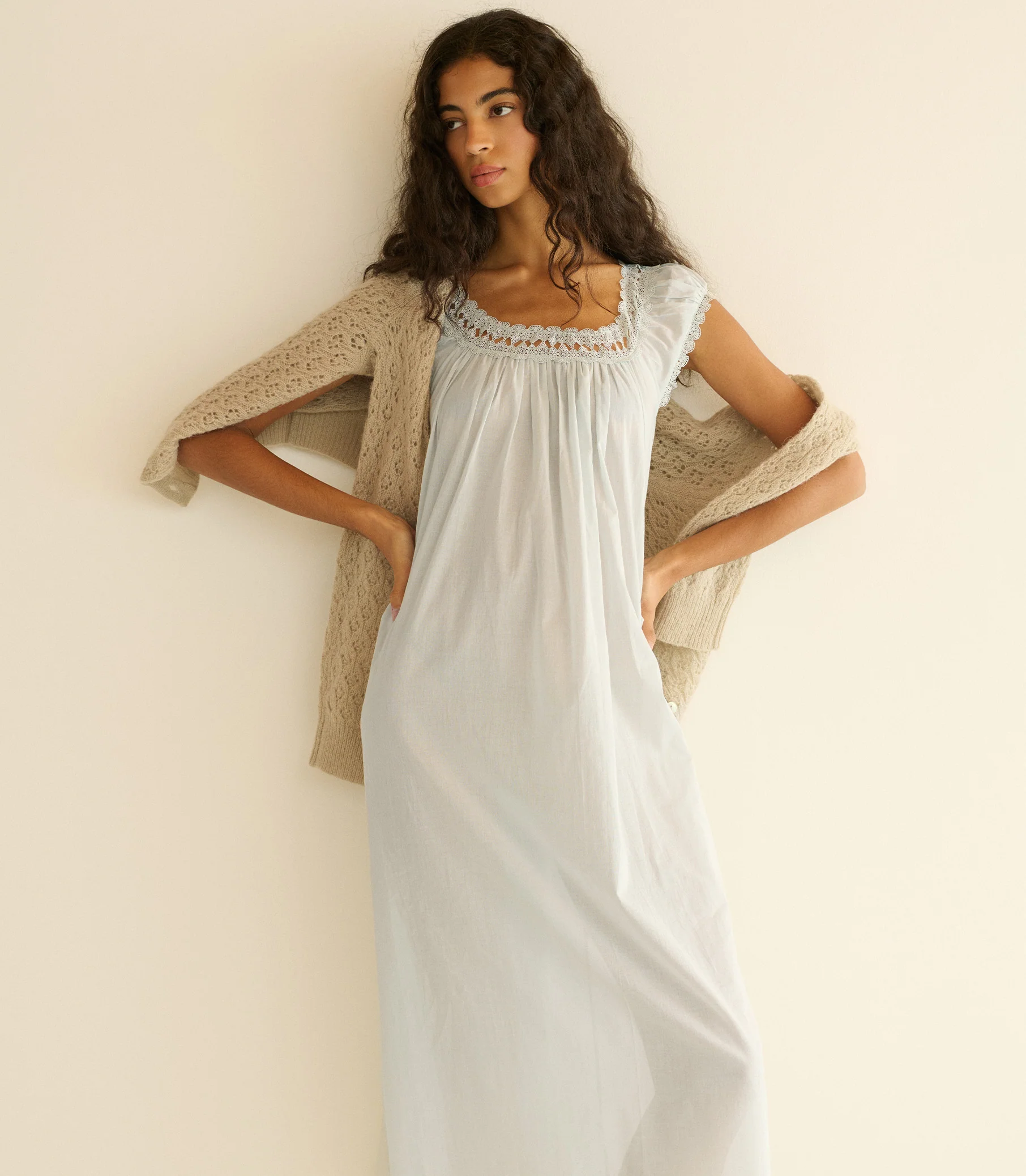 LUCILIA NIGHTGOWN -- RAIN DROP - Image 3