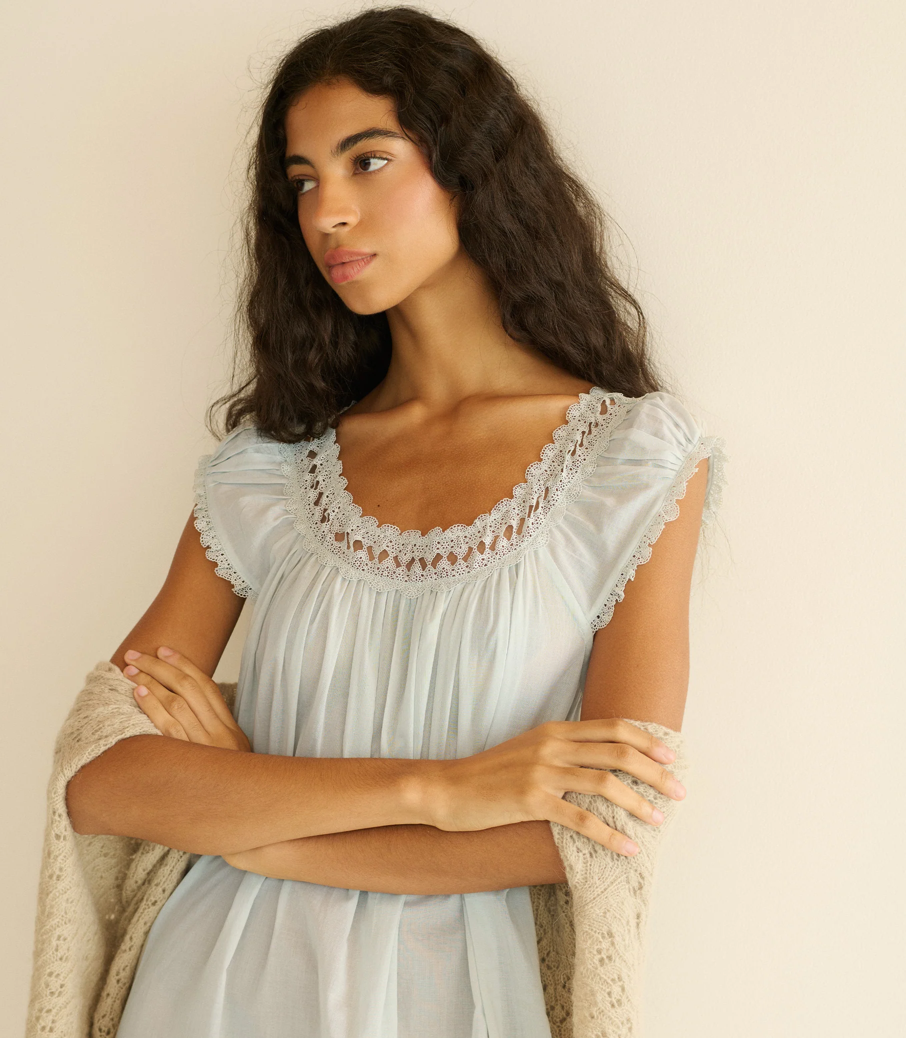 LUCILIA NIGHTGOWN -- RAIN DROP - Image 4