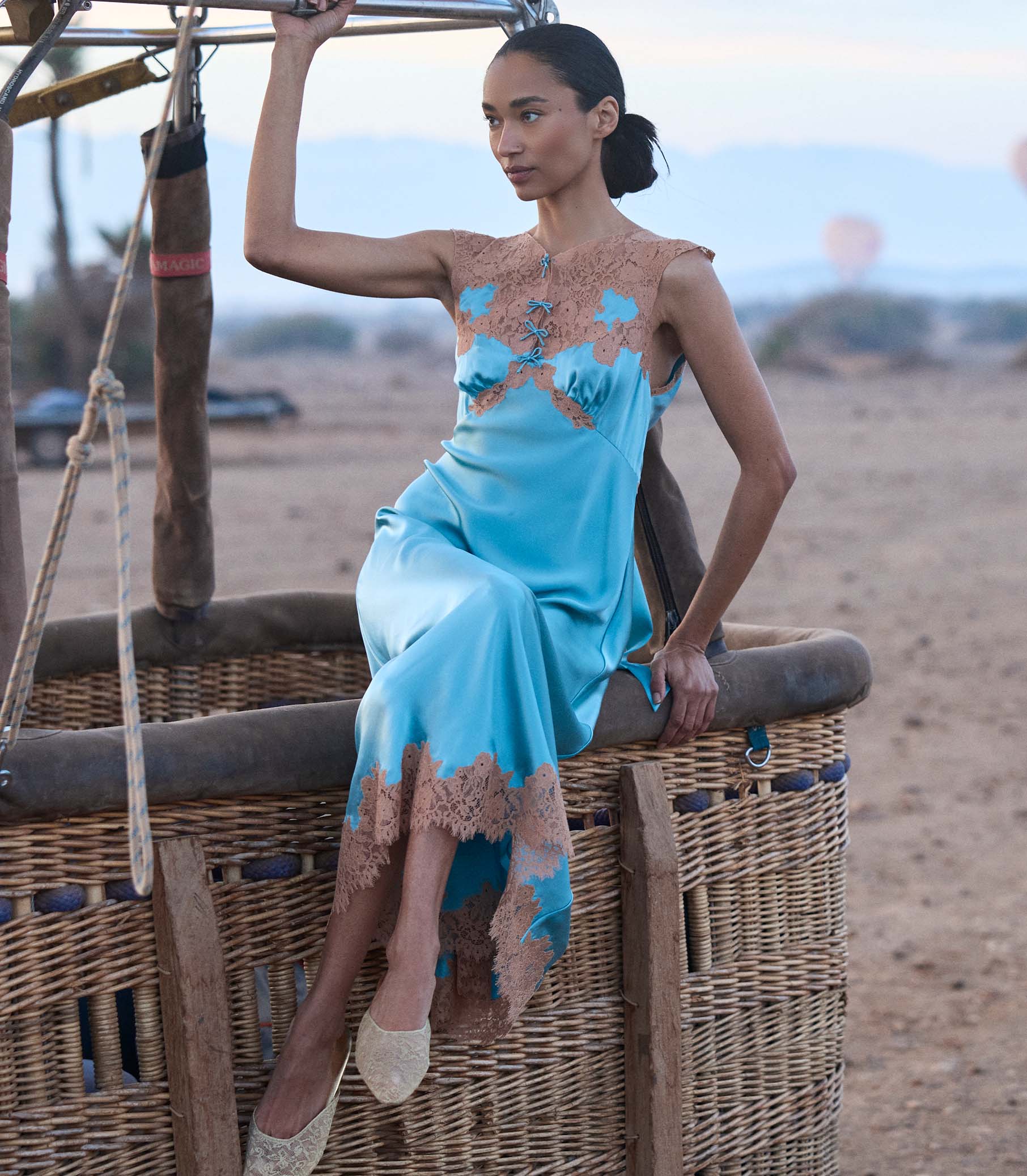 MARCELLE DRESS -- DEEP AQUAMARINE - Image 12