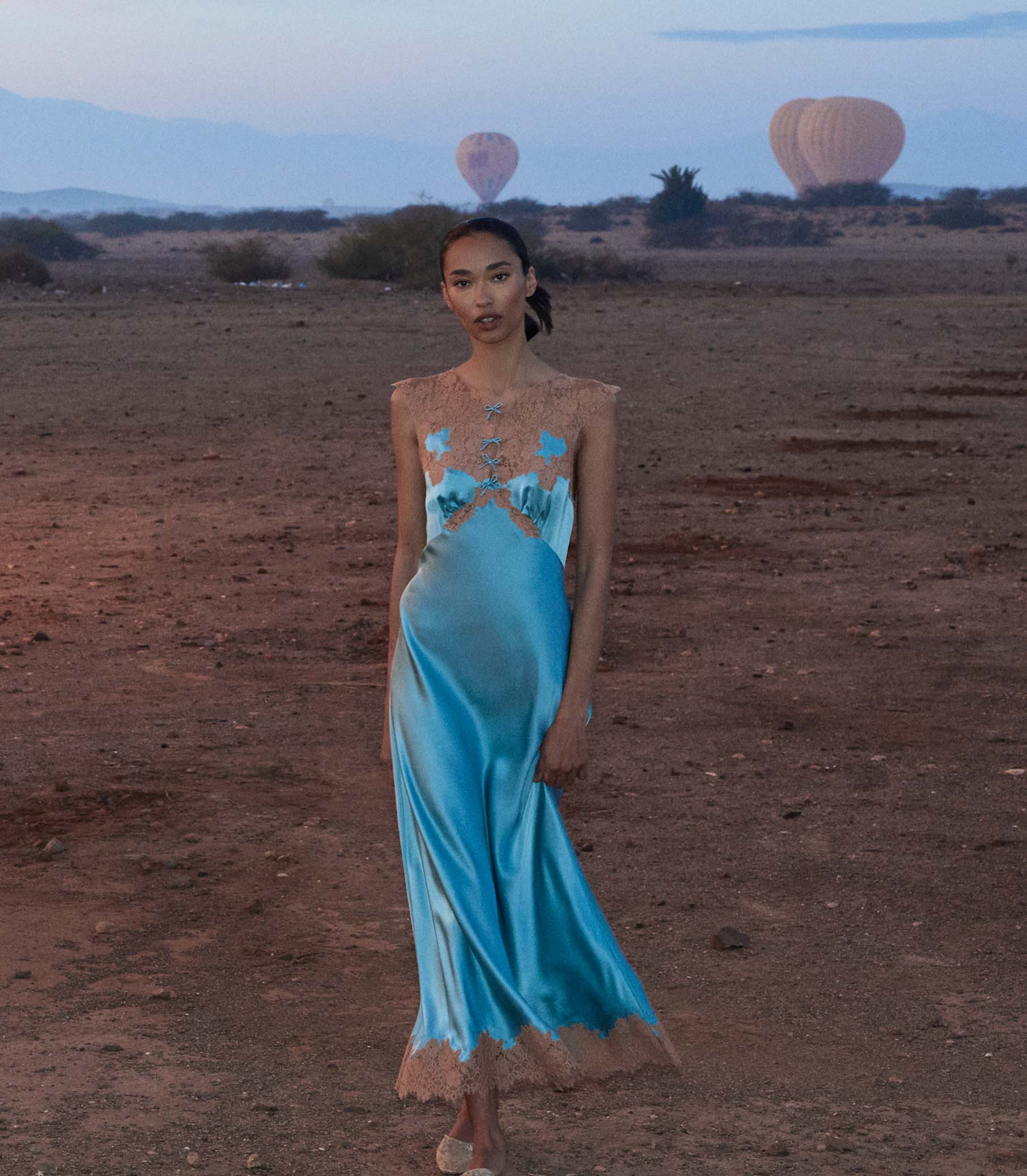 MARCELLE DRESS -- DEEP AQUAMARINE - Image 7