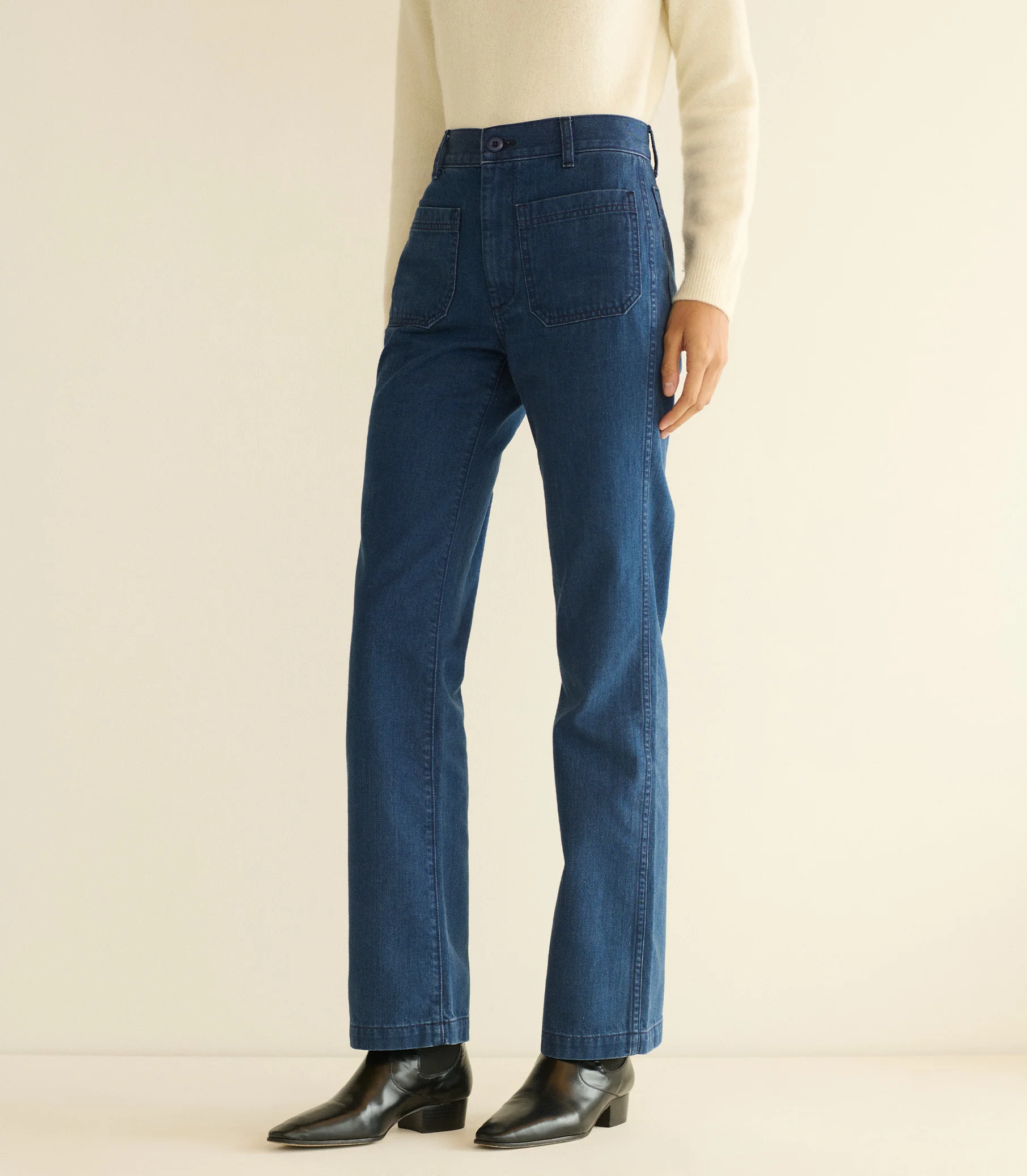 MARITIME MID RISE JEAN -- SIRENES WASH - Image 2