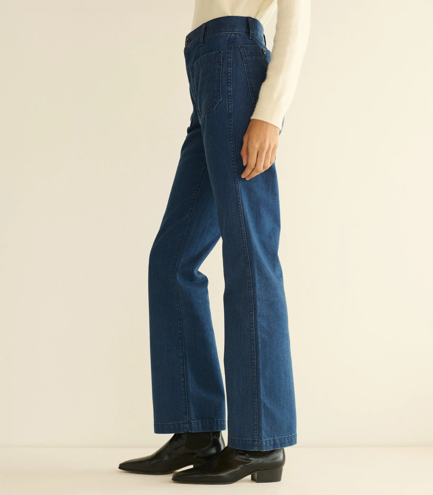 MARITIME MID RISE JEAN -- SIRENES WASH - Image 3