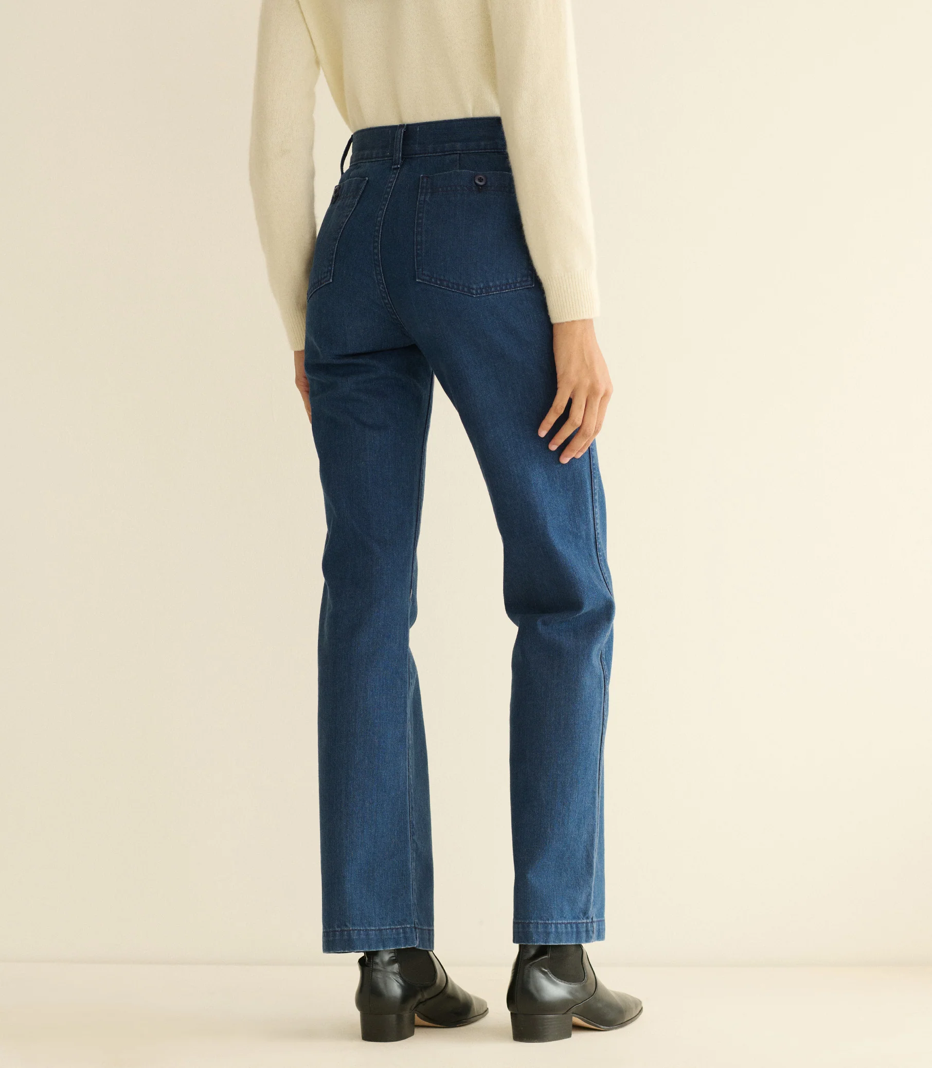 MARITIME MID RISE JEAN -- SIRENES WASH - Image 5