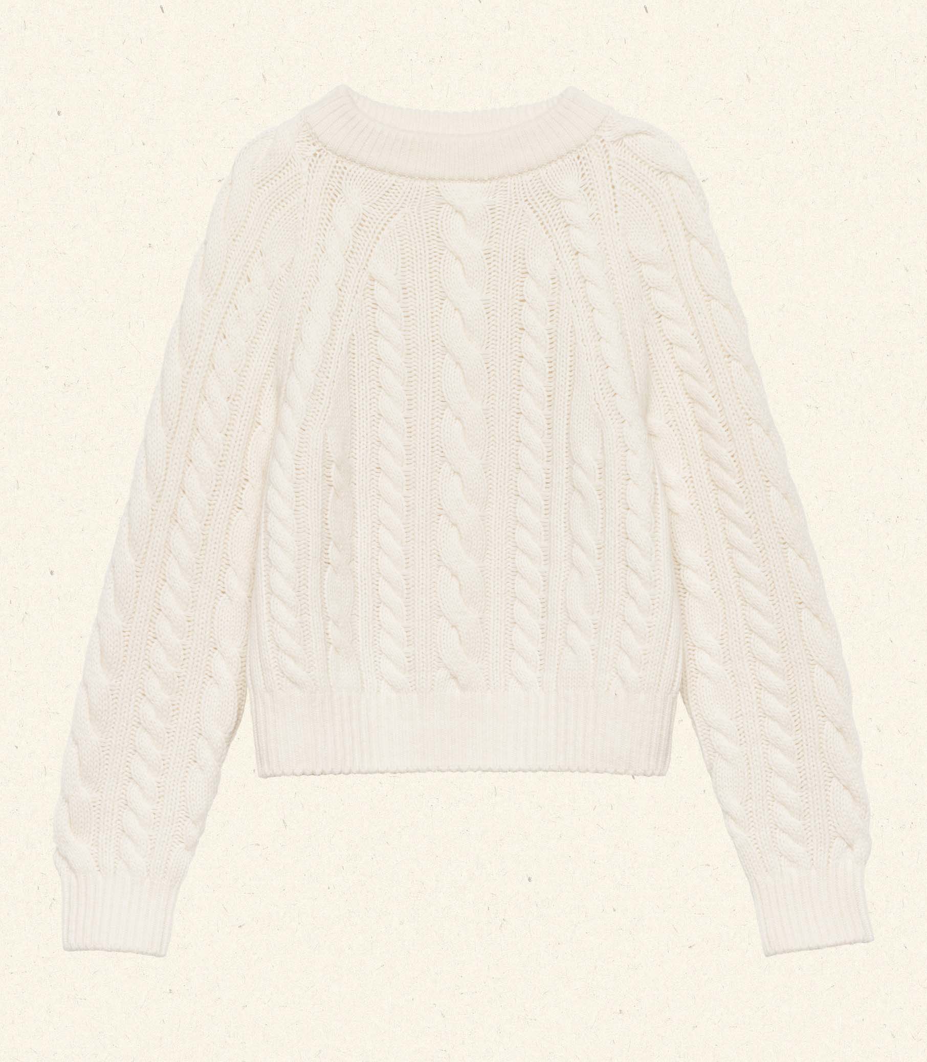 MARLOWE CASHMERE SWEATER -- IVORY - Image 6