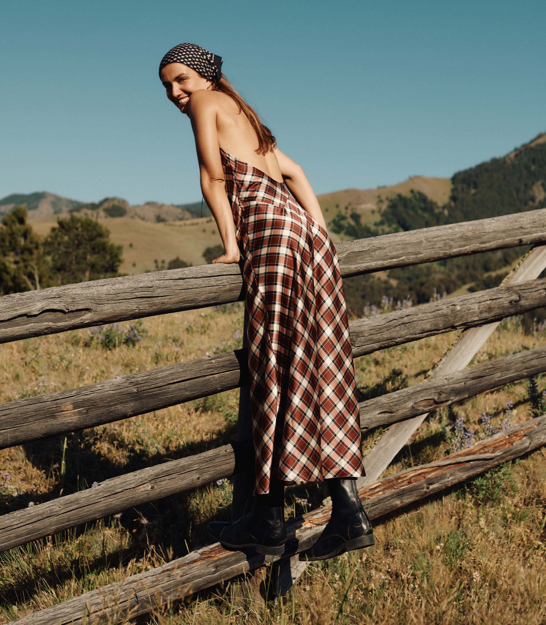 MAXIME DRESS -- NORFOLK PLAID - Image 2