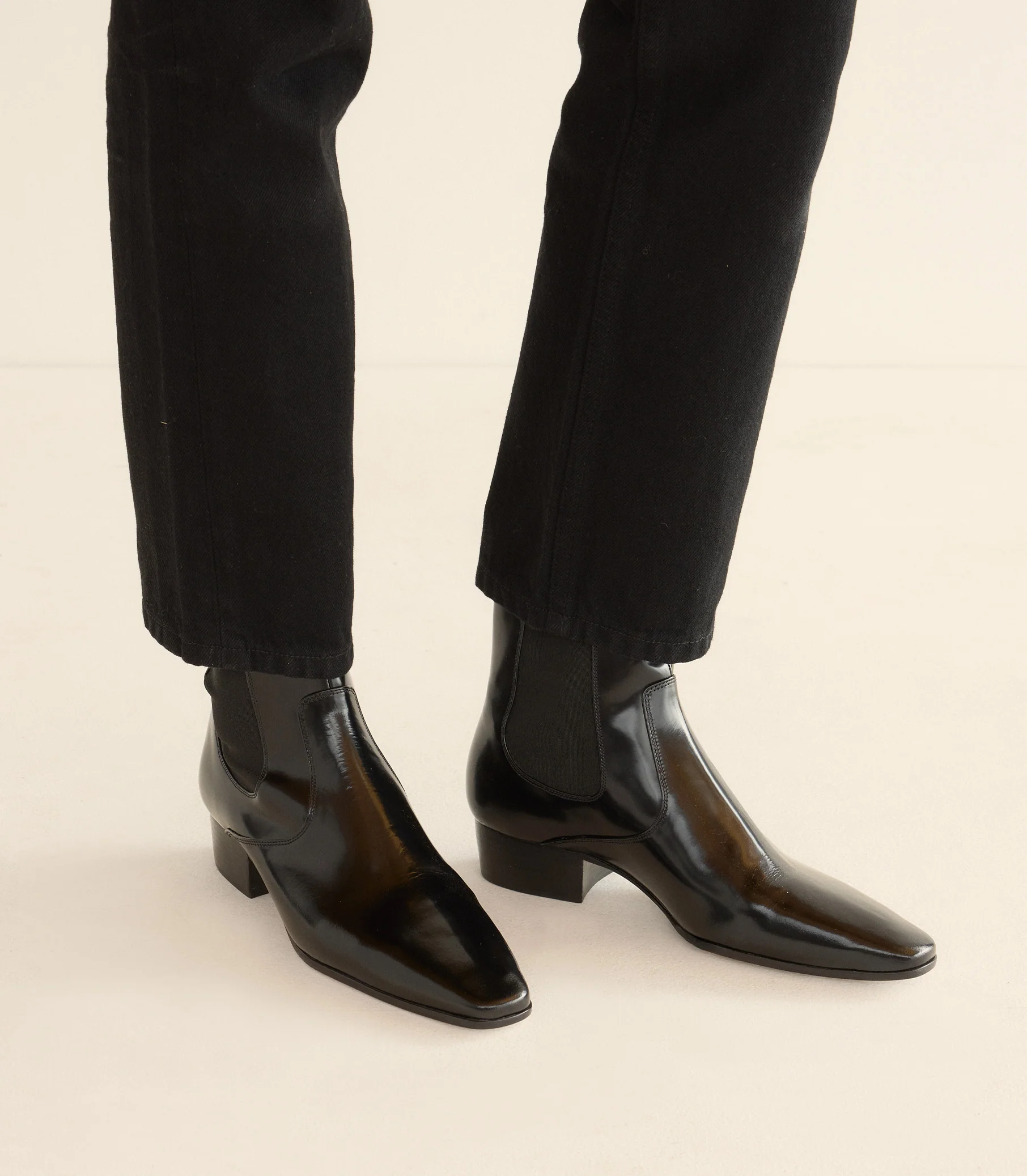 NORMANDY BOOT -- BLACK BOX CALF