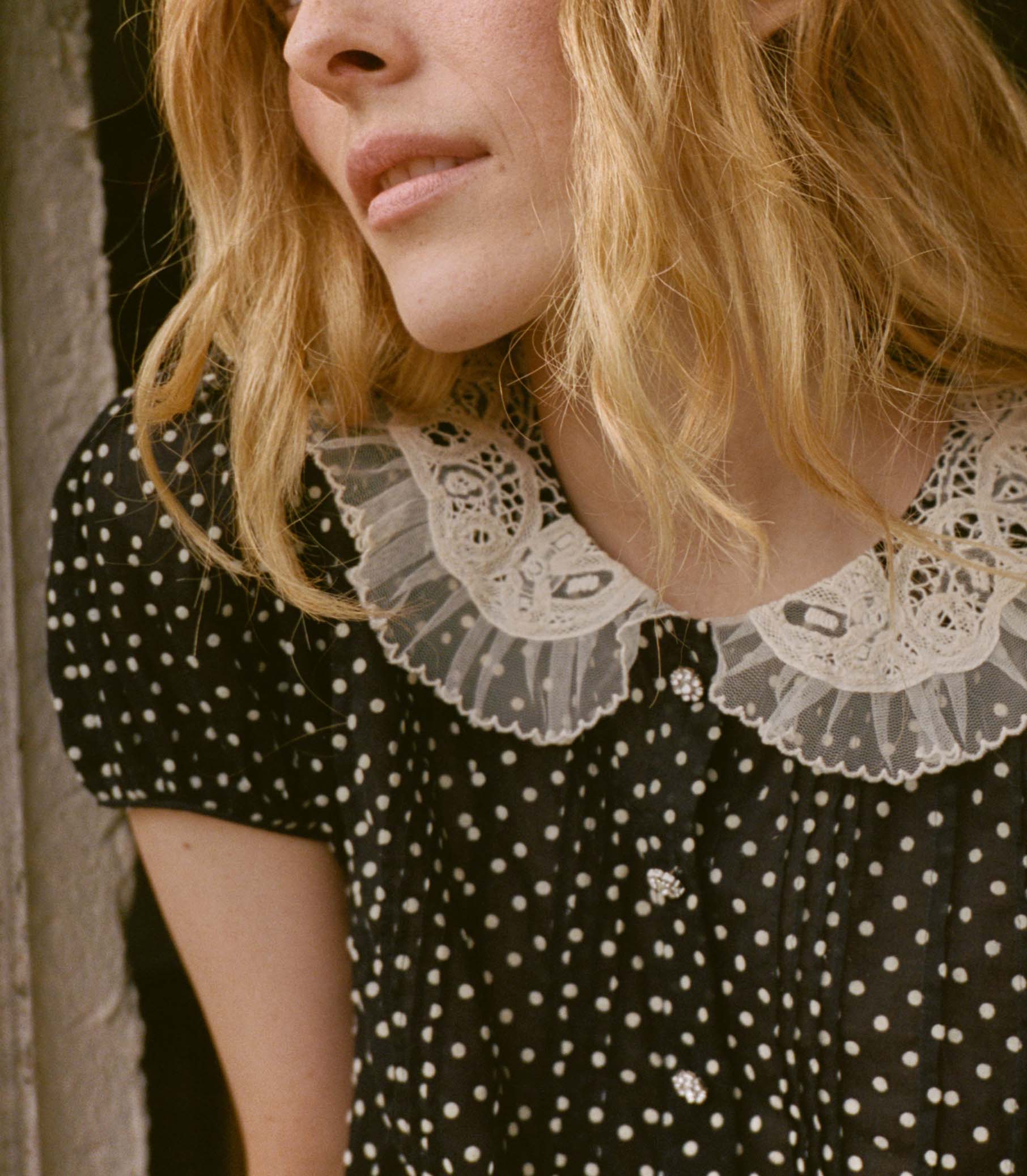 OLETA TOP -- NOIR DOT - Image 3