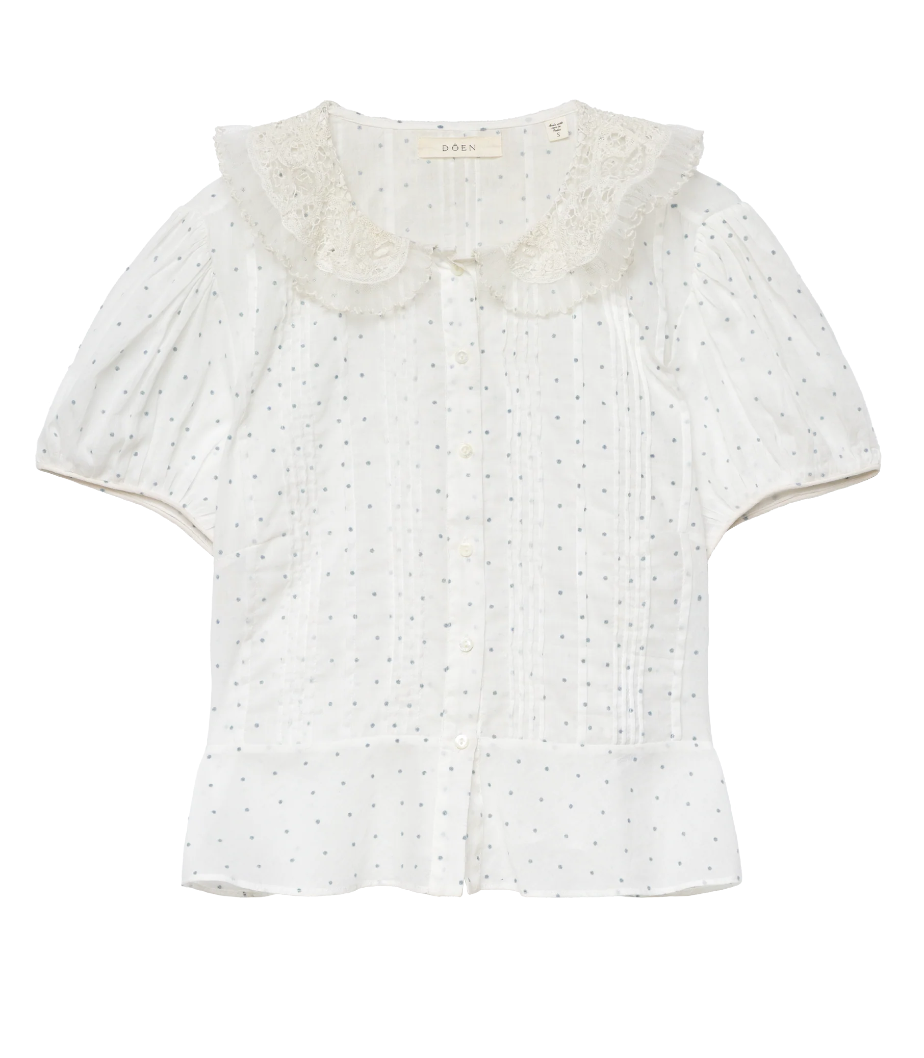OLETA TOP -- SALT FLOCK DOT - Image 5