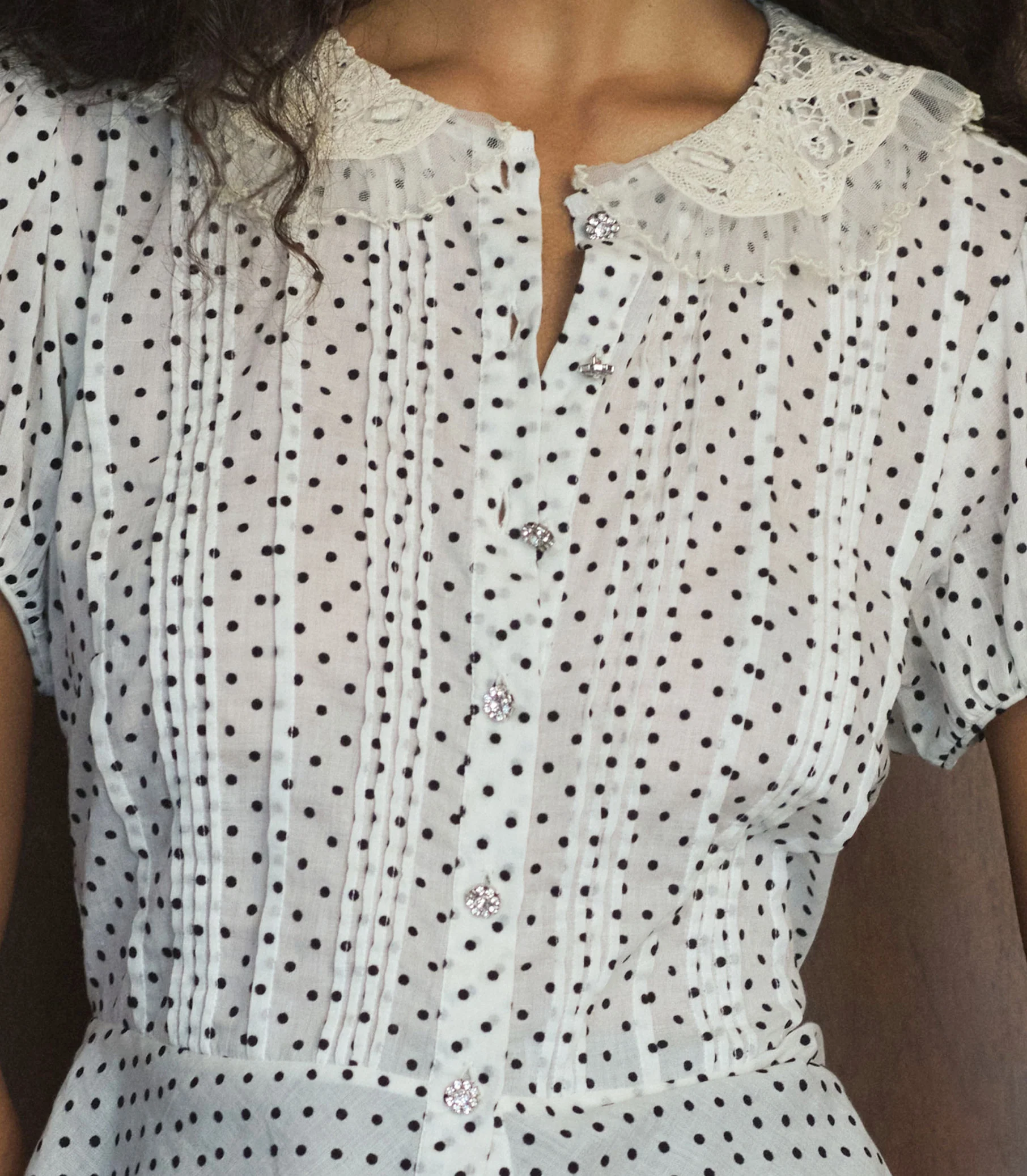 OLETA TOP -- SEA SALT DOT - Image 3