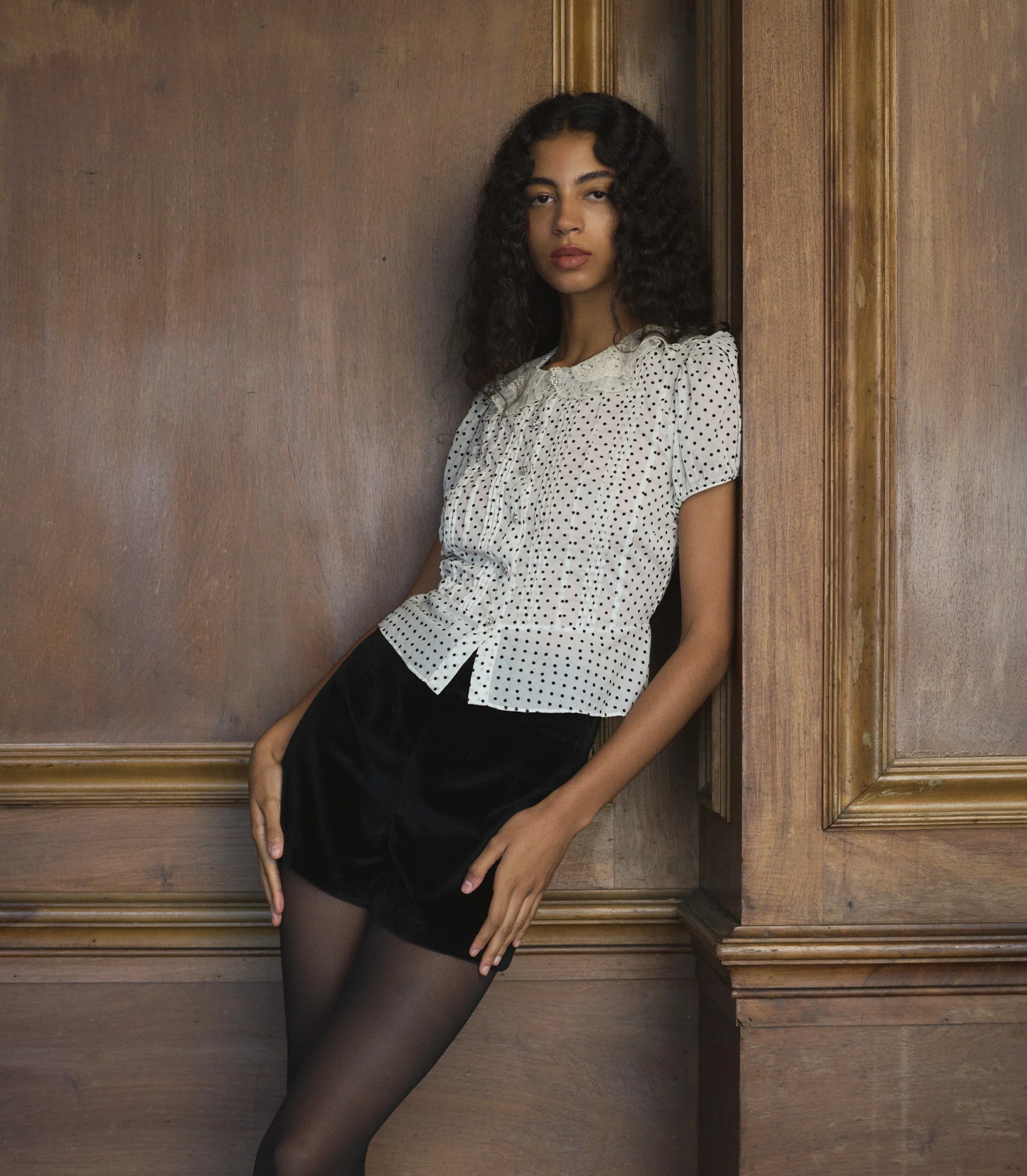 OLETA TOP -- SEA SALT DOT - Image 4