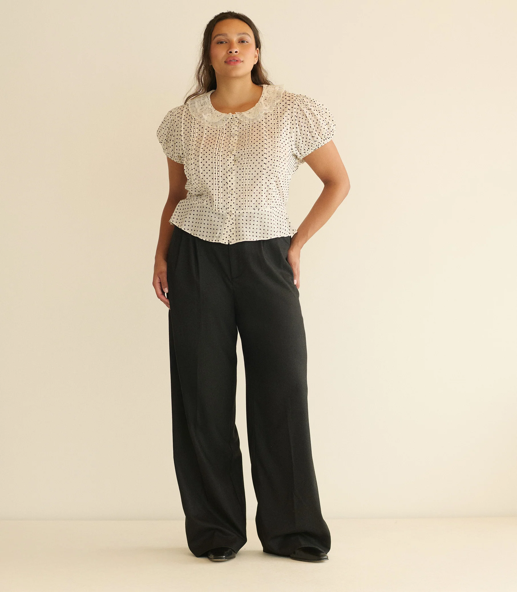 OLETA TOP -- SEA SALT DOT - Image 7
