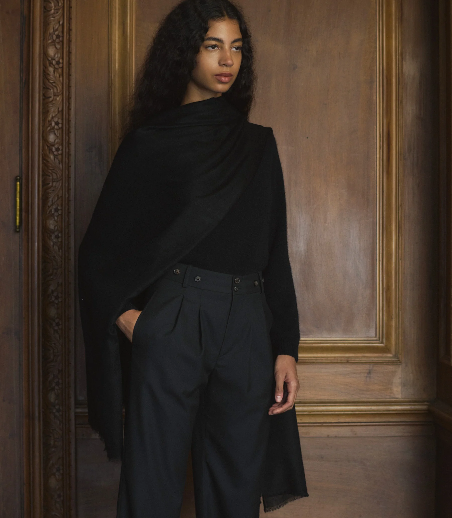OLIVIA PANT -- BLACK - Image 5
