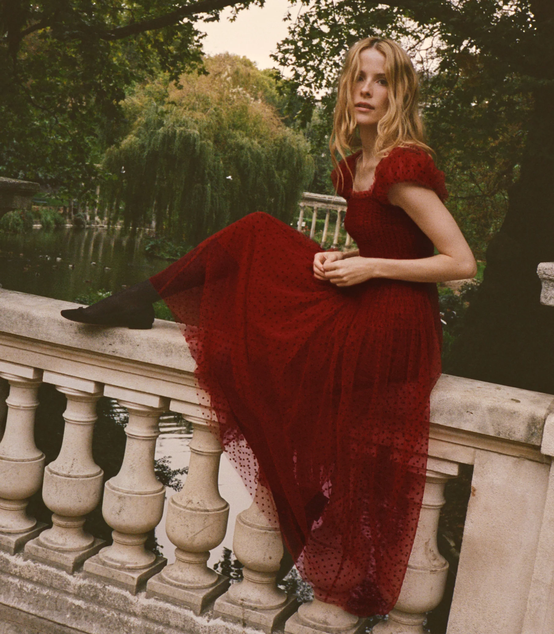 PAMELINA DRESS -- ROSSO - Image 2