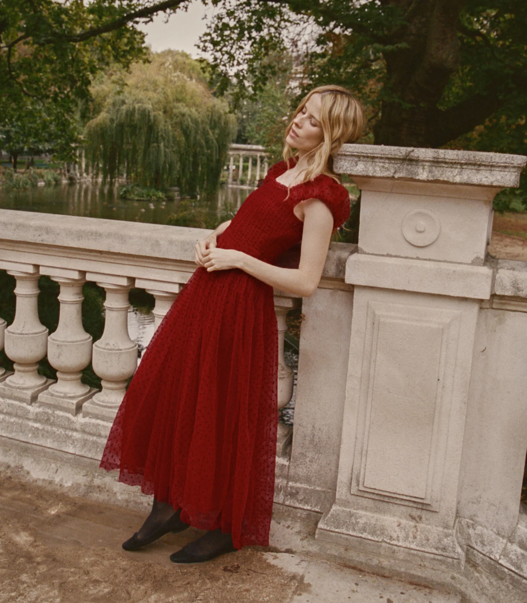 PAMELINA DRESS -- ROSSO - Image 3
