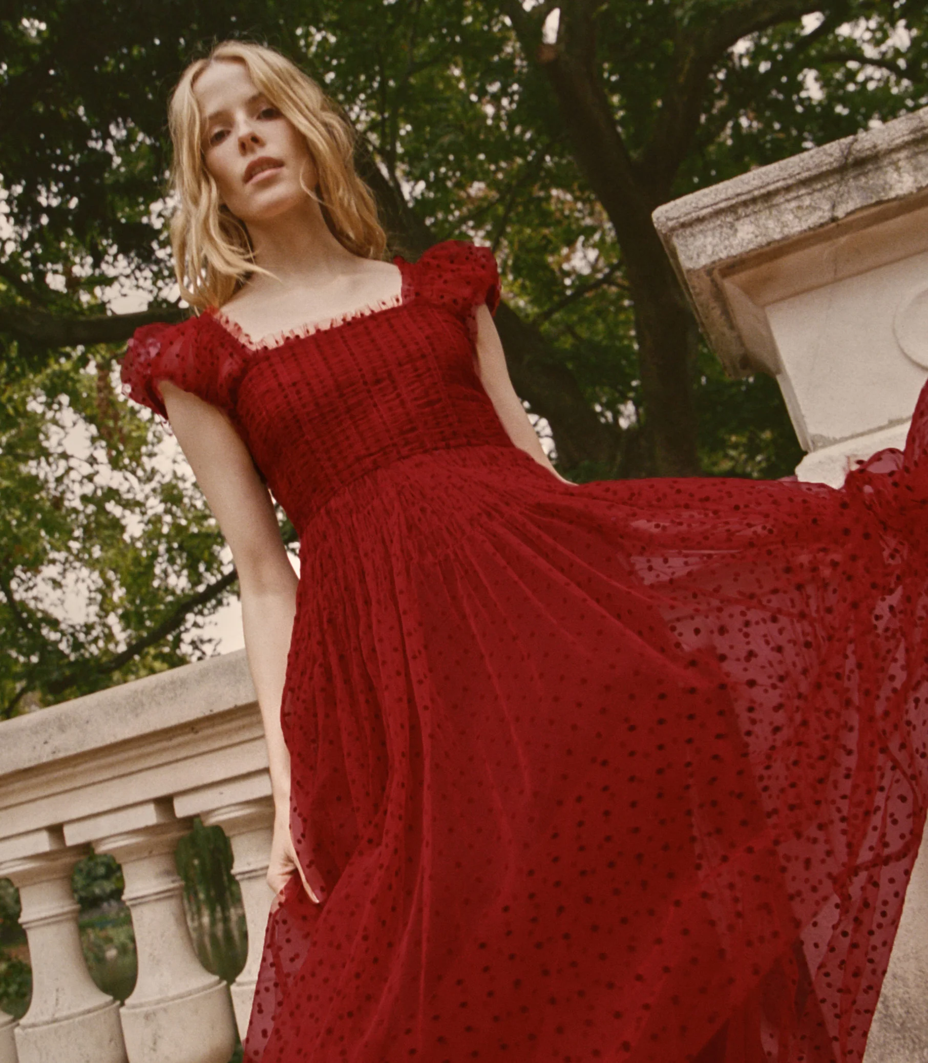 PAMELINA DRESS -- ROSSO - Image 4