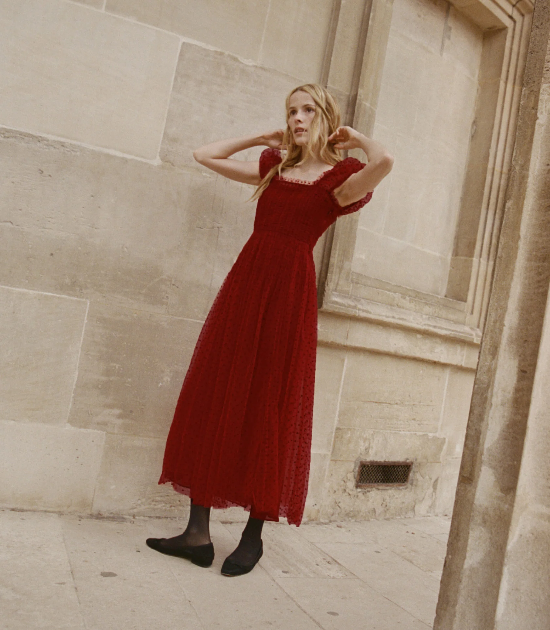 PAMELINA DRESS -- ROSSO - Image 5