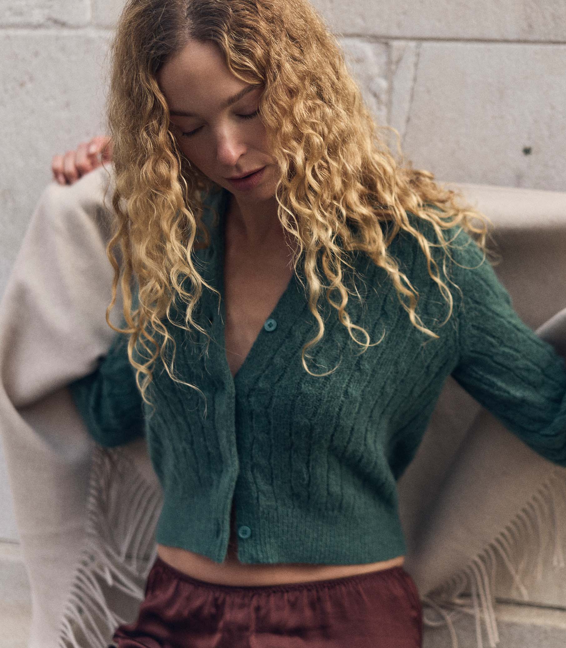 PENROSE CARDIGAN -- SPRUCE - Image 2