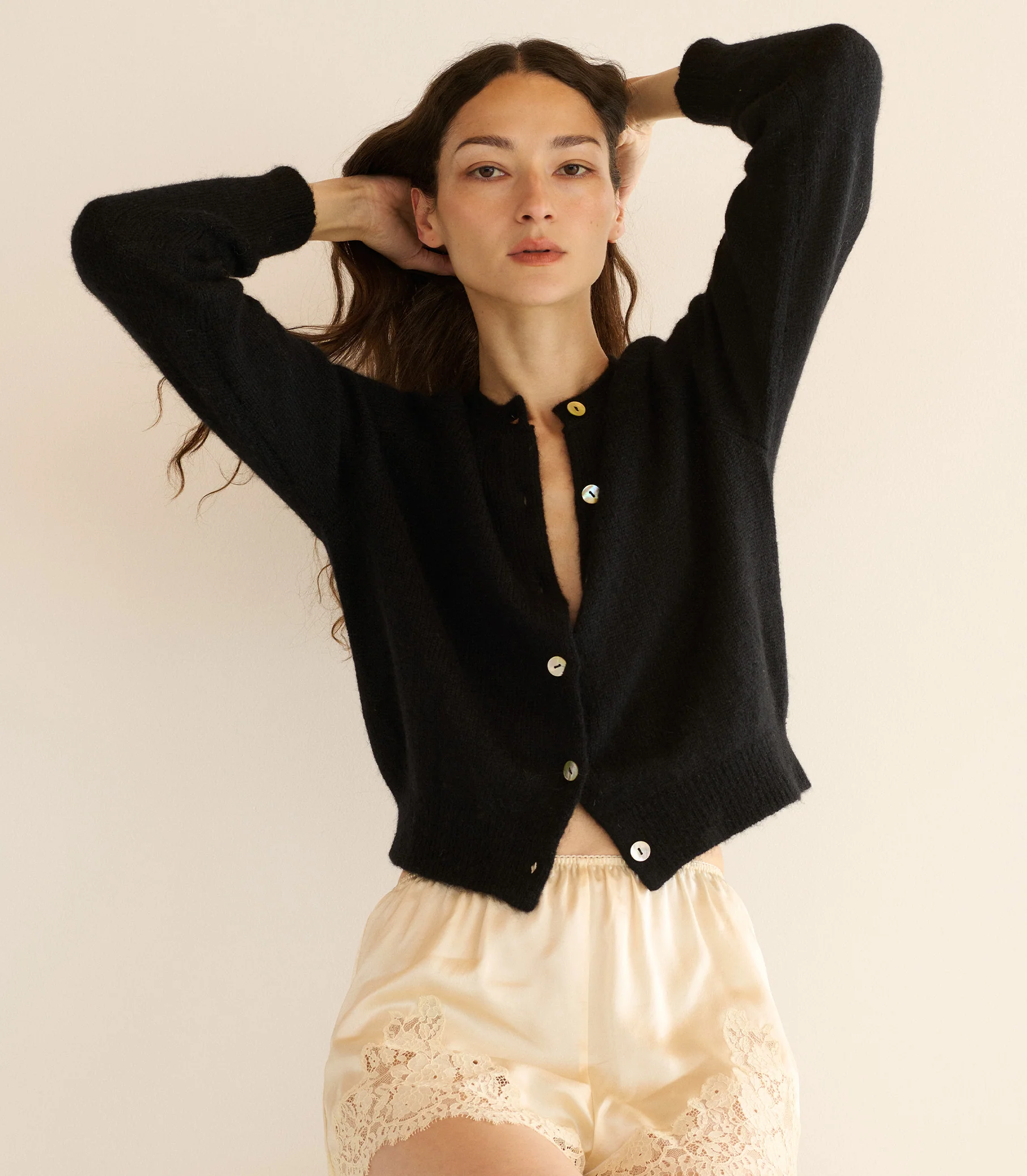 PETRA CARDIGAN -- BLACK