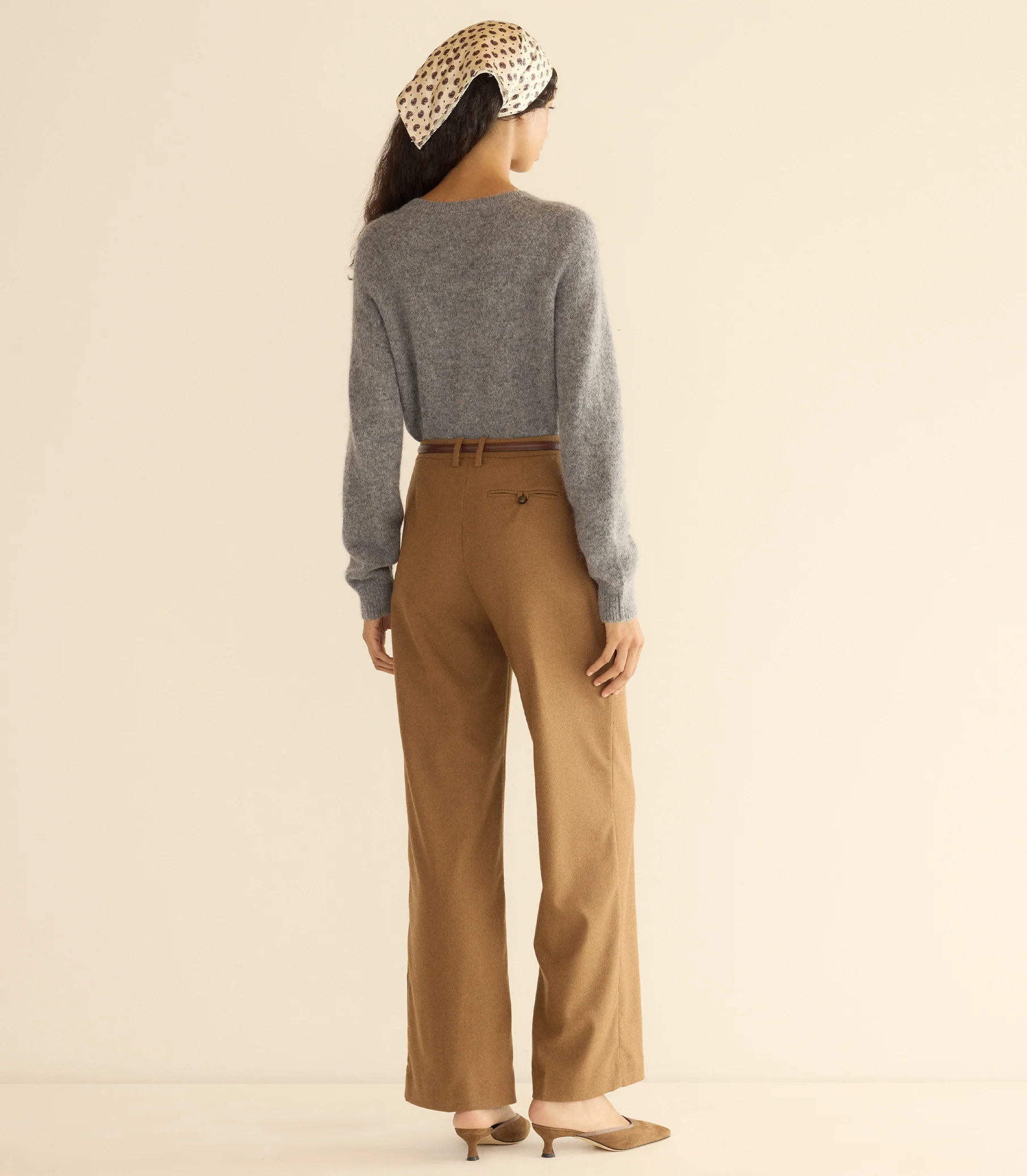 PETRA CARDIGAN -- DARK HEATHER GREY - Image 6