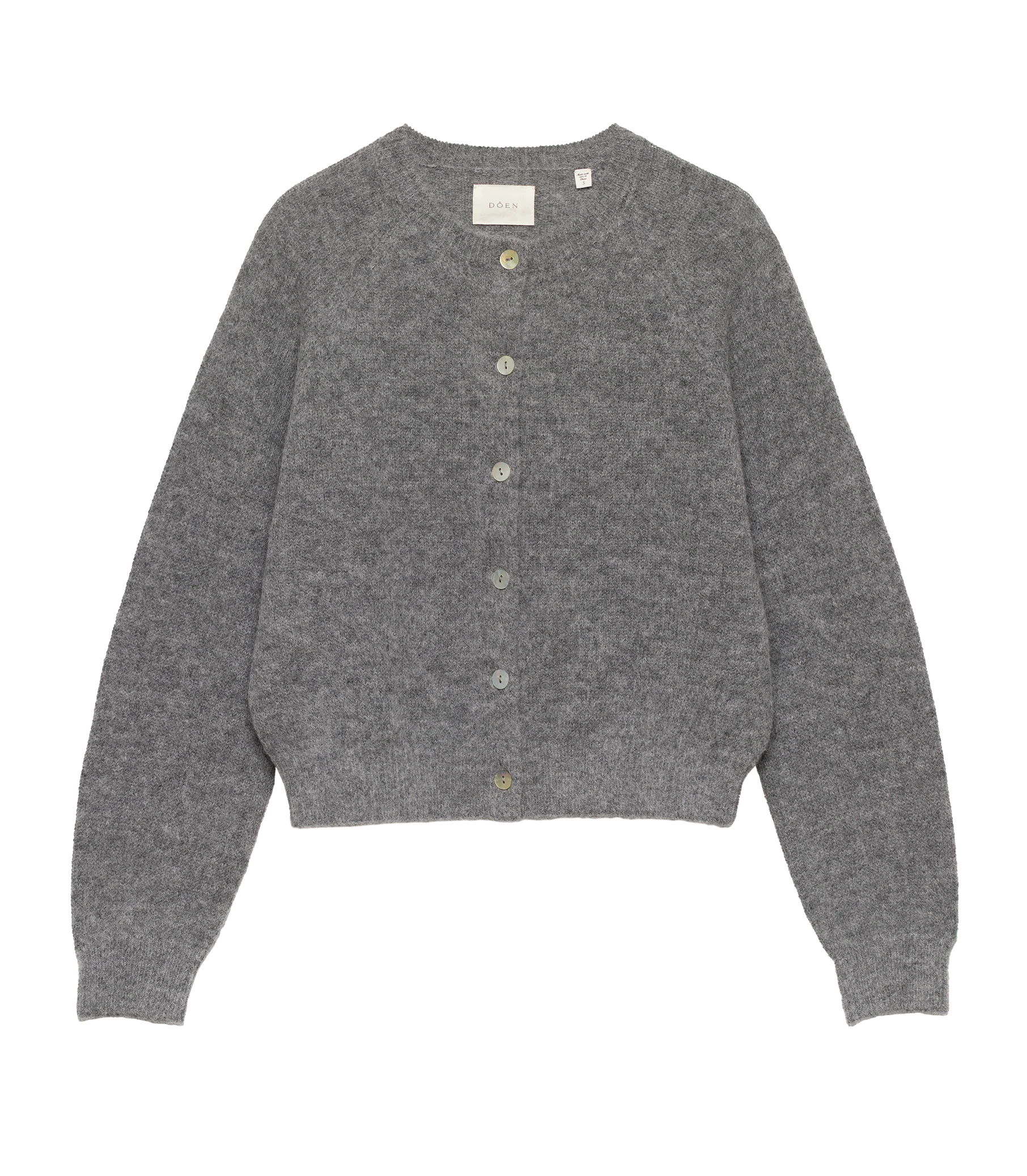 PETRA CARDIGAN -- DARK HEATHER GREY - Image 7