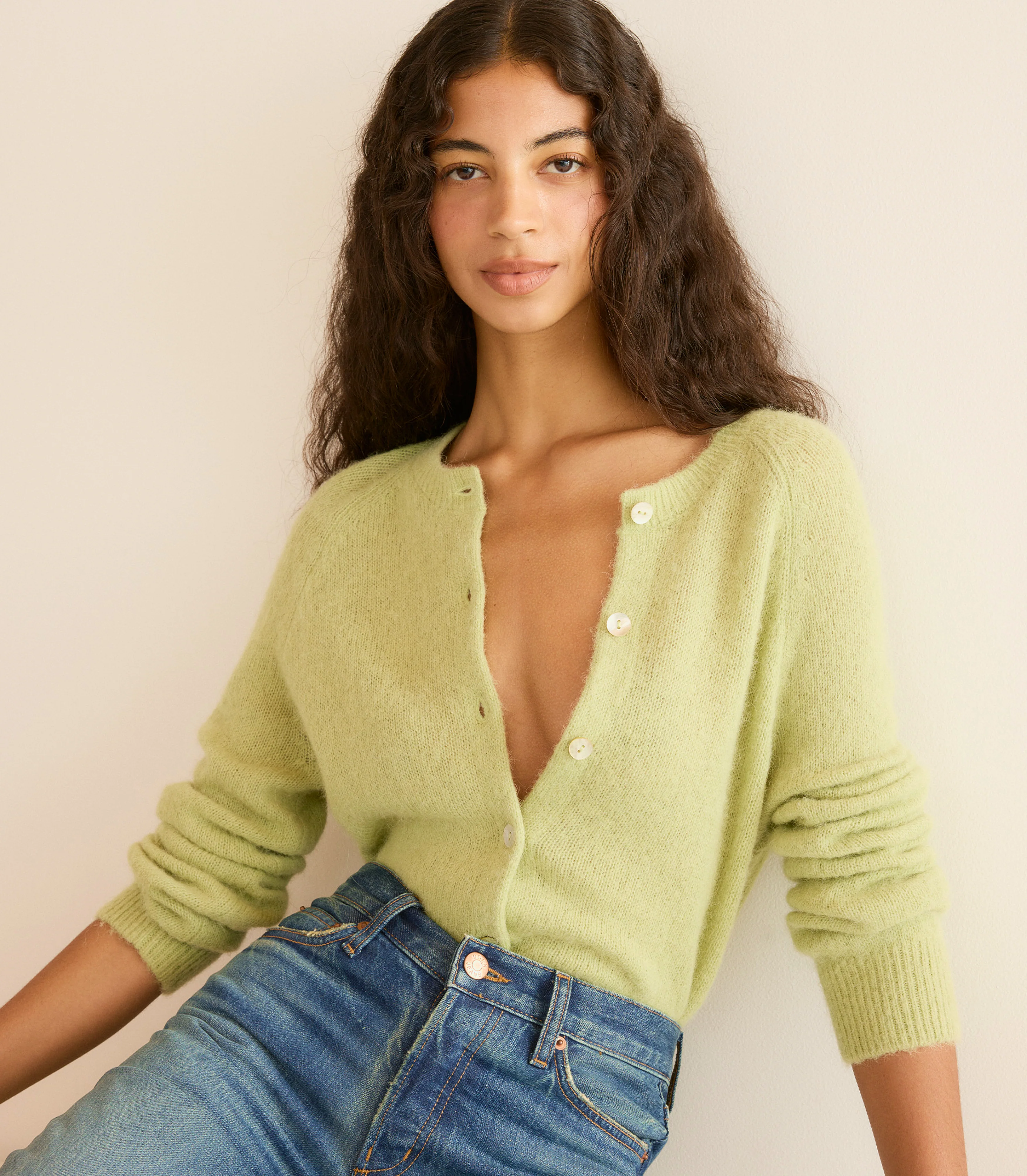 PETRA CARDIGAN -- FERNWOOD GREEN - Image 4