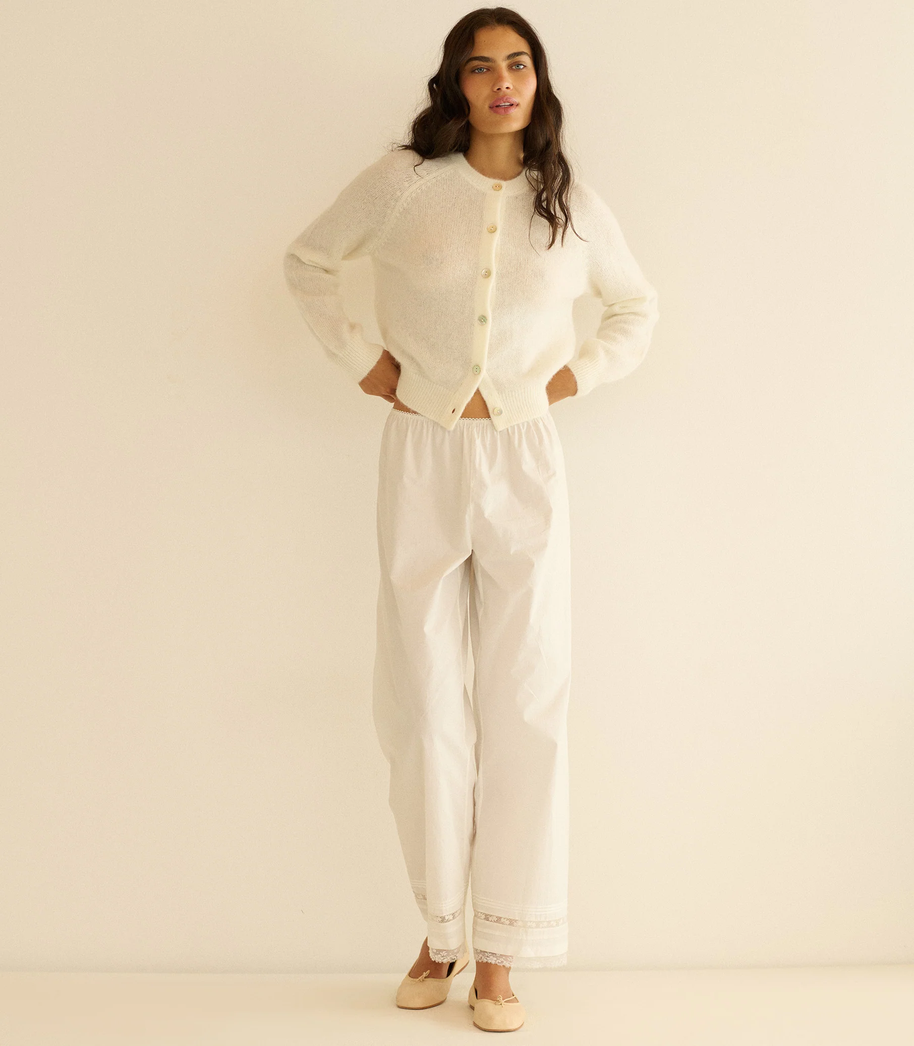 PETRA CARDIGAN -- IVORY - Image 2