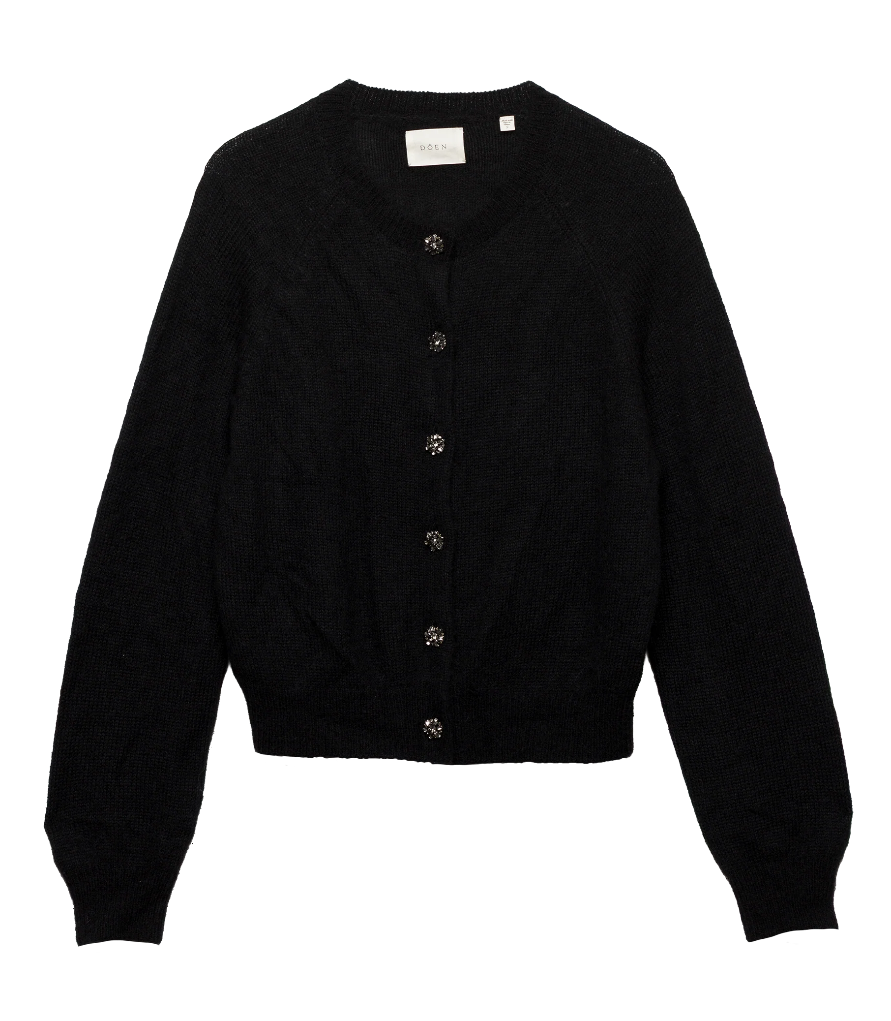 PETRA CRYSTAL CARDIGAN -- BLACK - Image 5