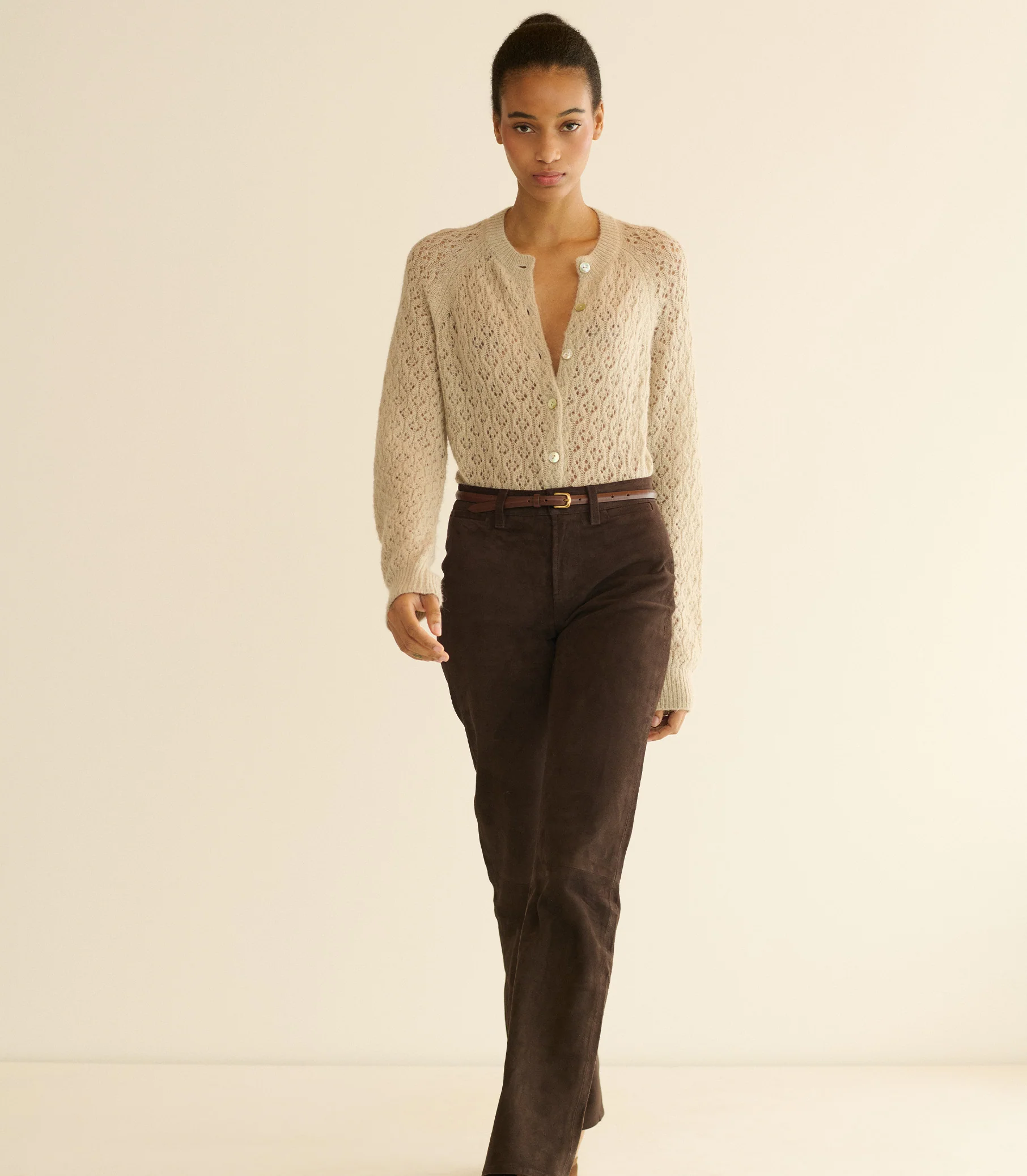 PETRA POINTELLE CARDIGAN -- FEATHERSTONE - Image 4