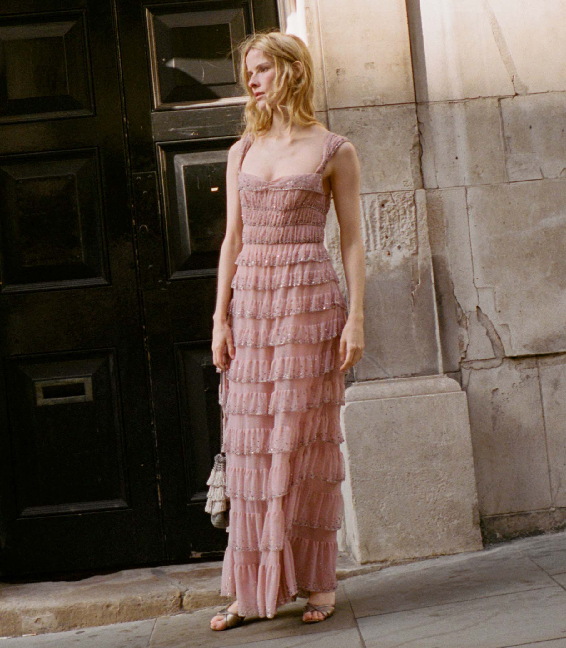 PIERRETTE DRESS -- PALE ROSE - Image 3