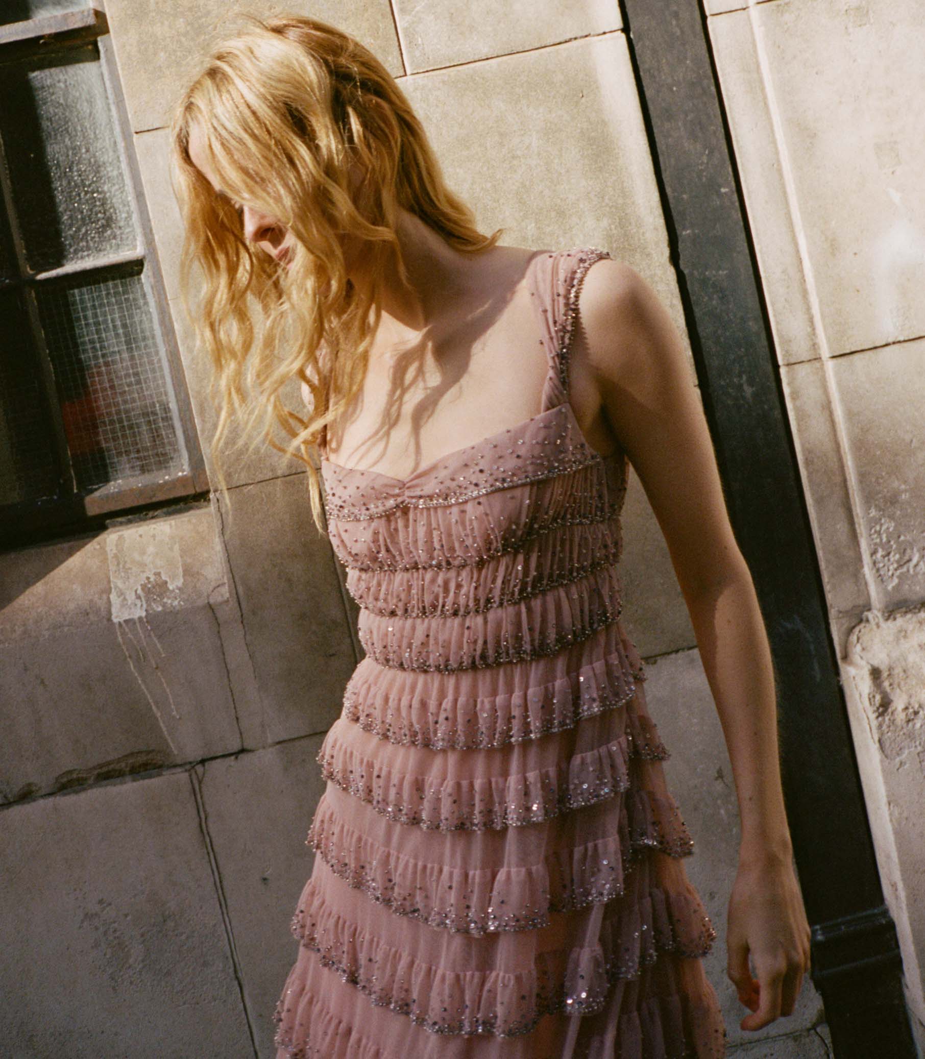 PIERRETTE DRESS -- PALE ROSE - Image 5