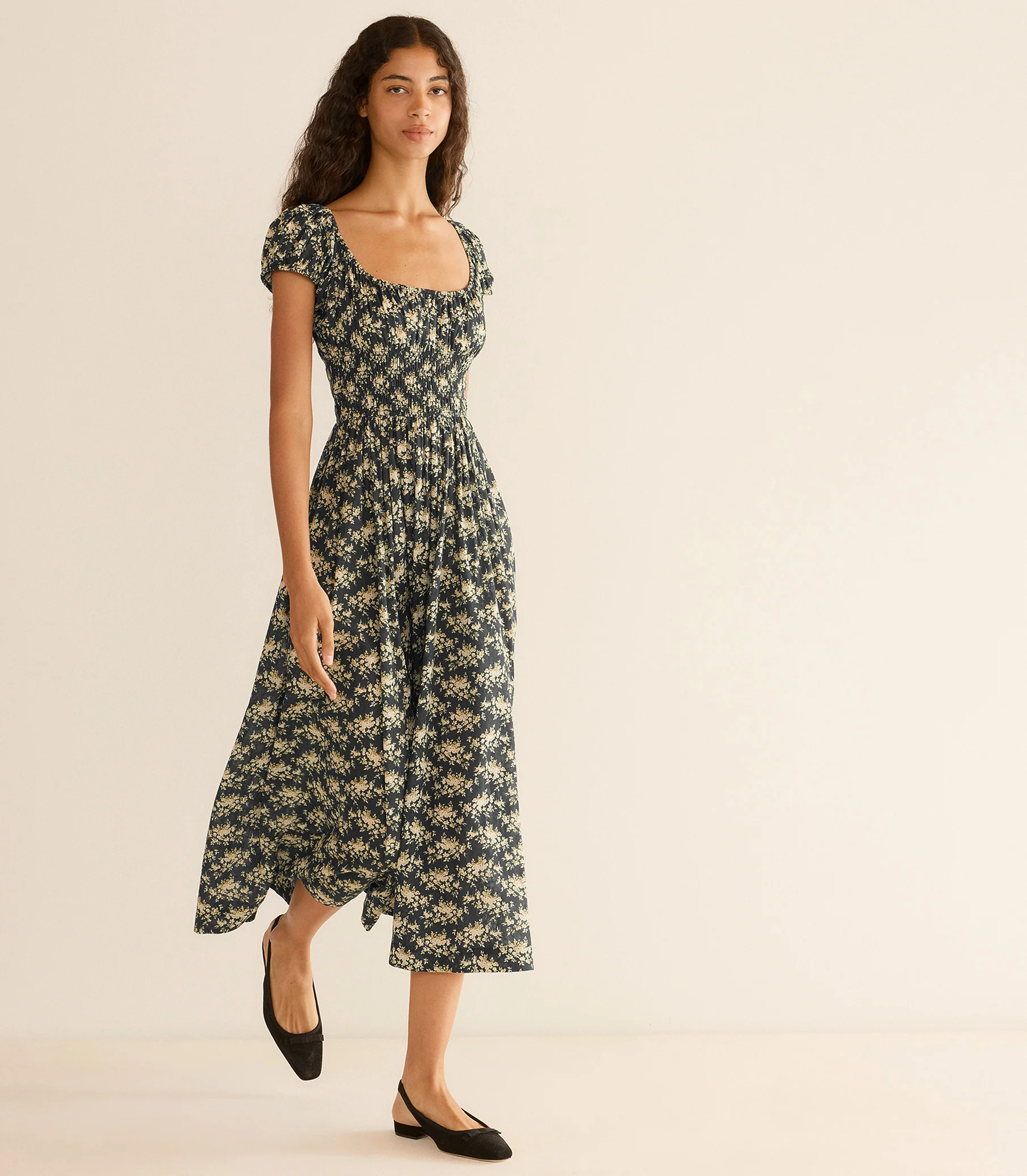 QUINLEY DRESS -- NOIR ROSIER FLORAL - Image 4