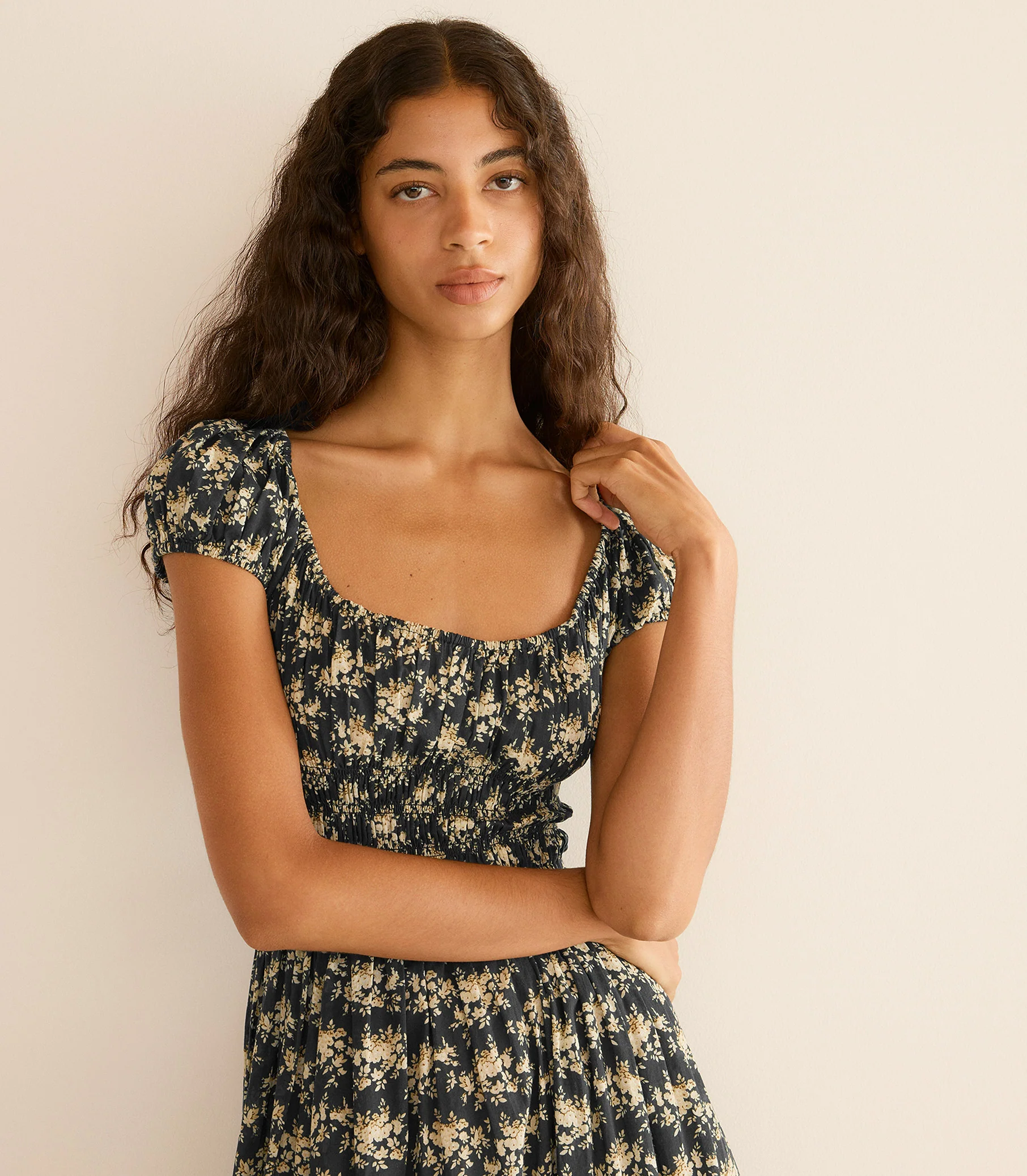 QUINLEY DRESS -- NOIR ROSIER FLORAL - Image 5