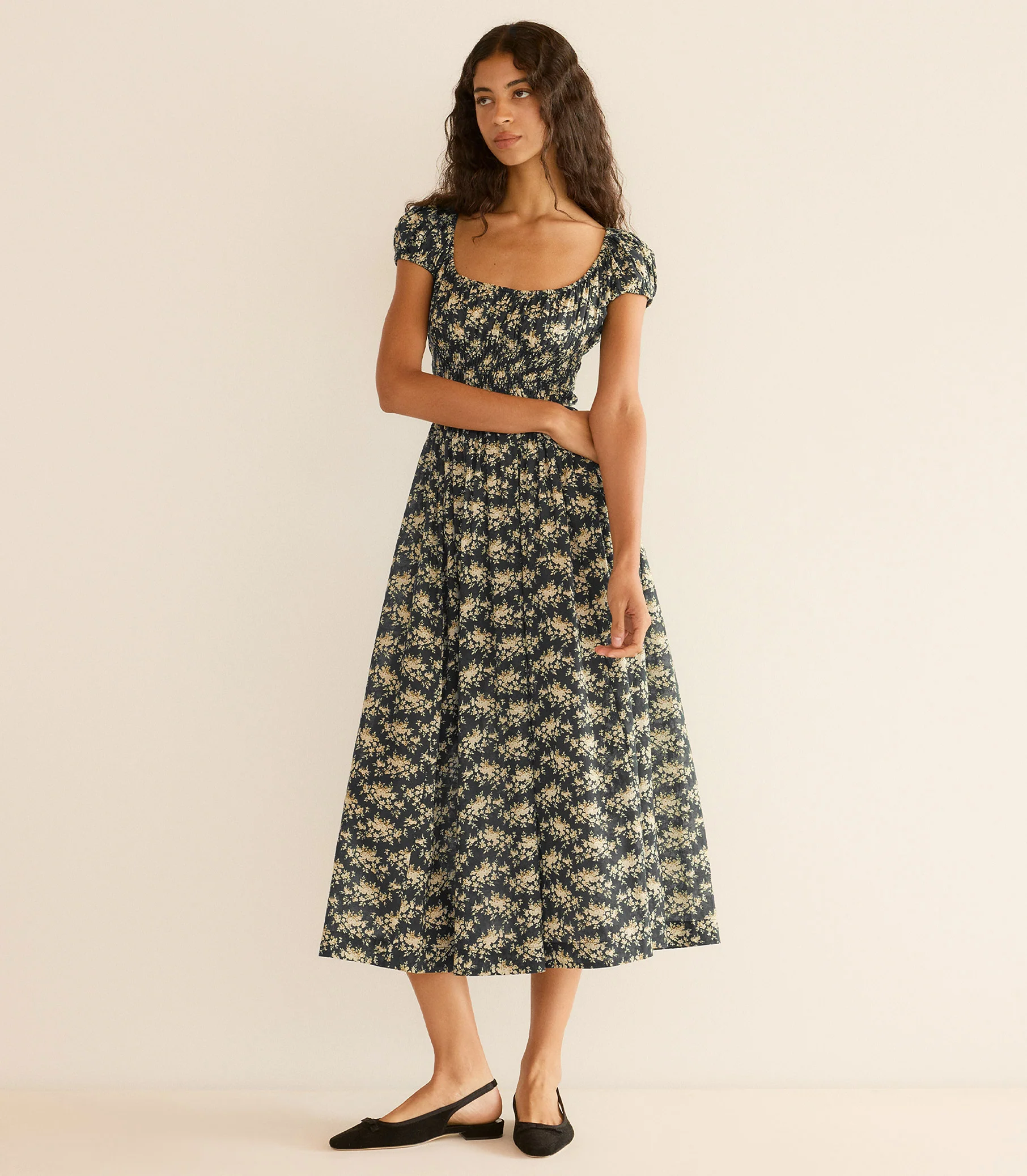 QUINLEY DRESS -- NOIR ROSIER FLORAL - Image 6