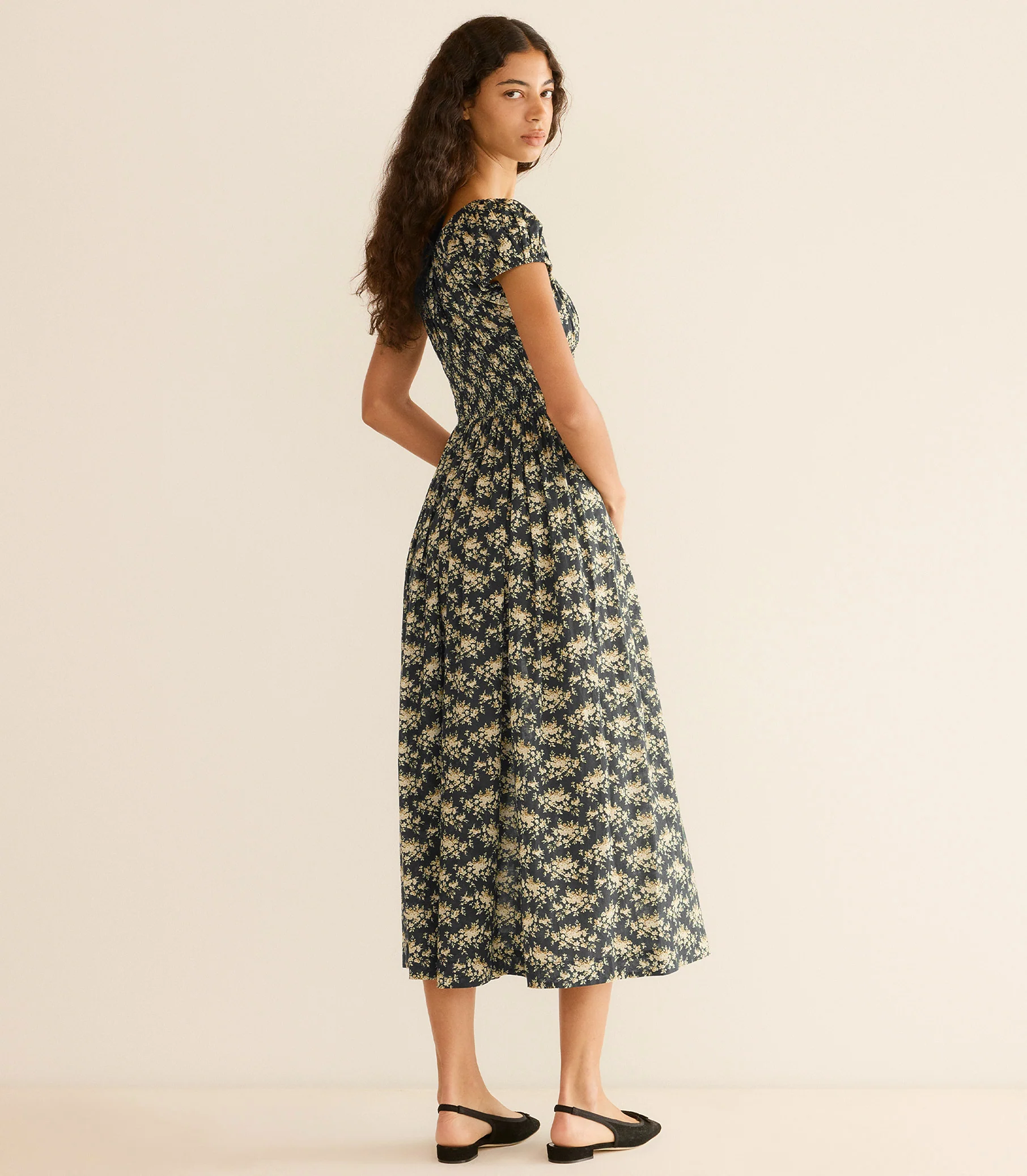 QUINLEY DRESS -- NOIR ROSIER FLORAL - Image 7