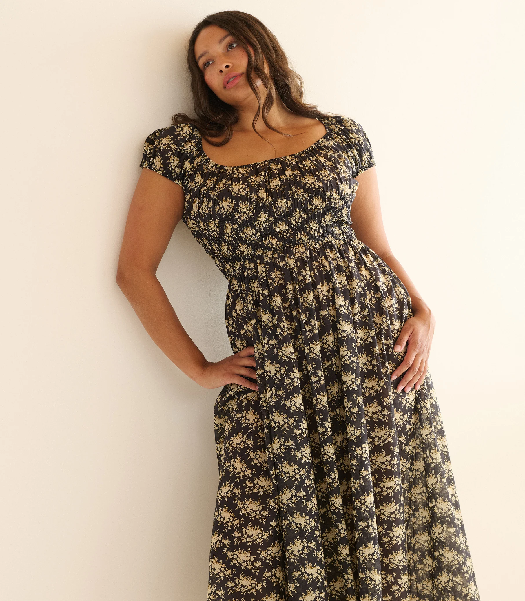 QUINLEY DRESS -- NOIR ROSIER FLORAL - Image 8