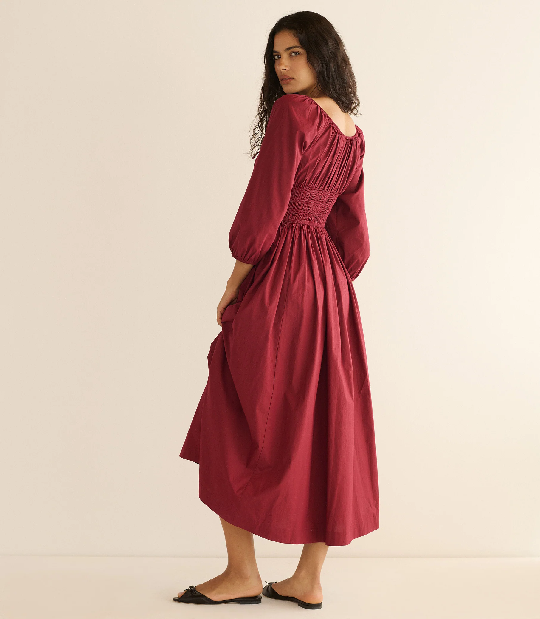 QUINTESSA DRESS -- DEEP CRIMSON - Image 3