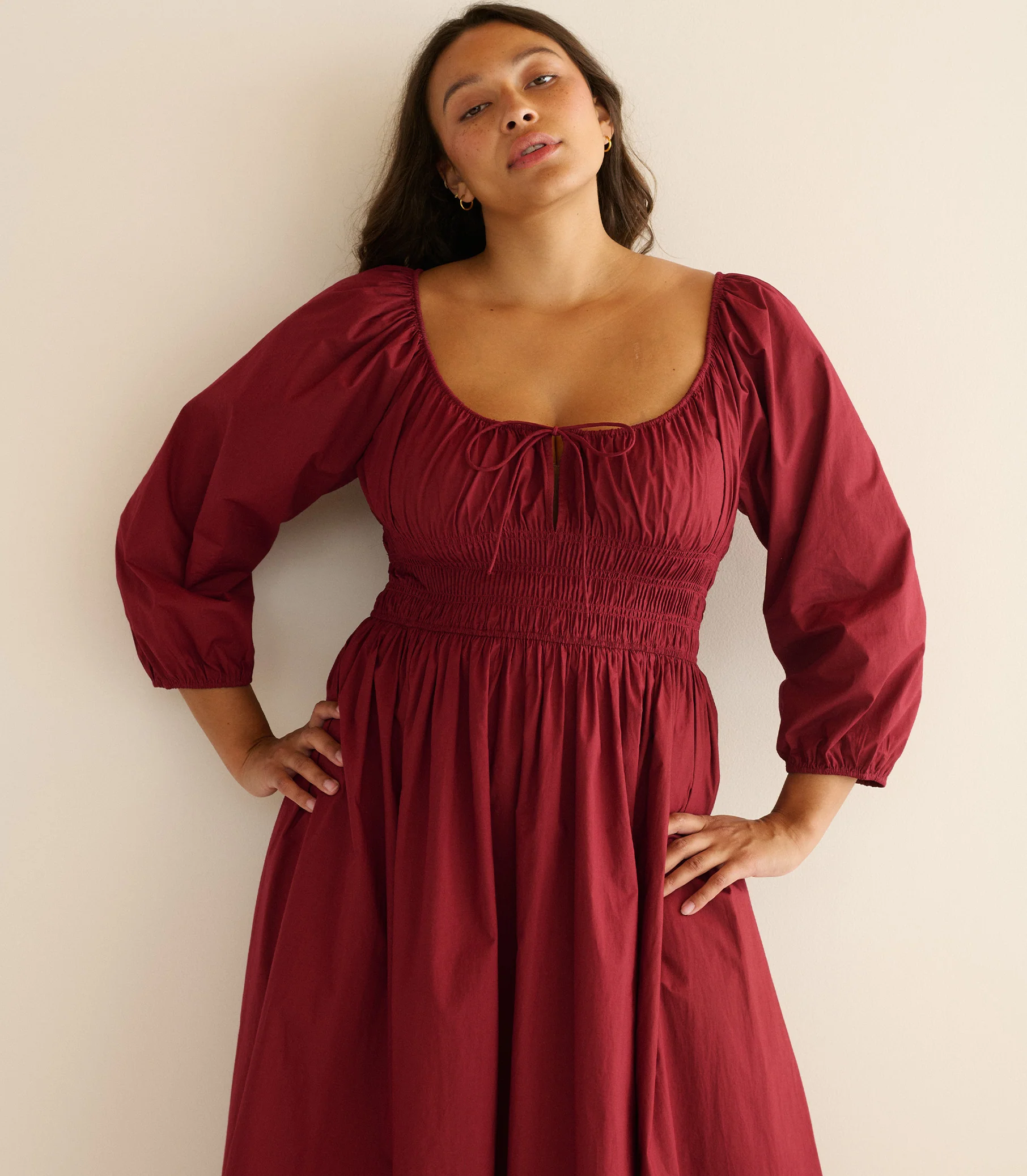 QUINTESSA DRESS -- DEEP CRIMSON - Image 5