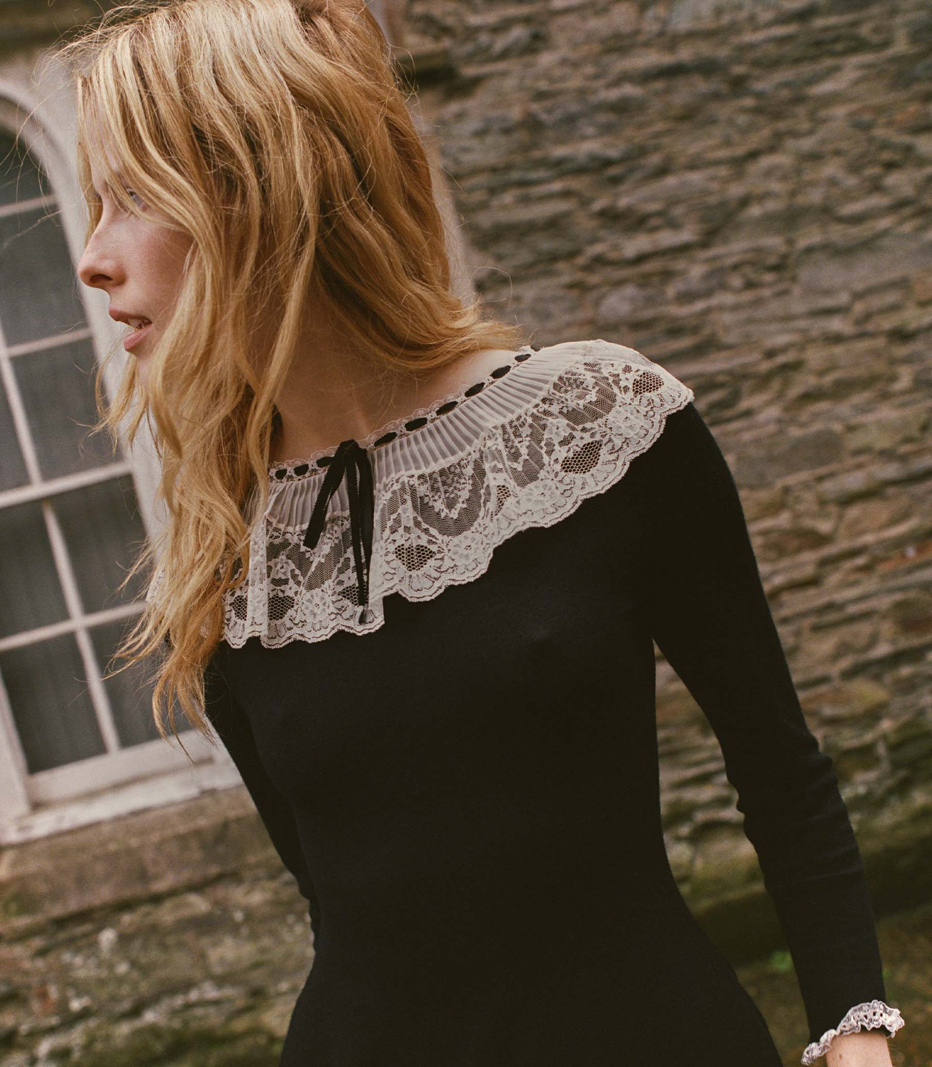SANDRINE DRESS -- BLACK - Image 5